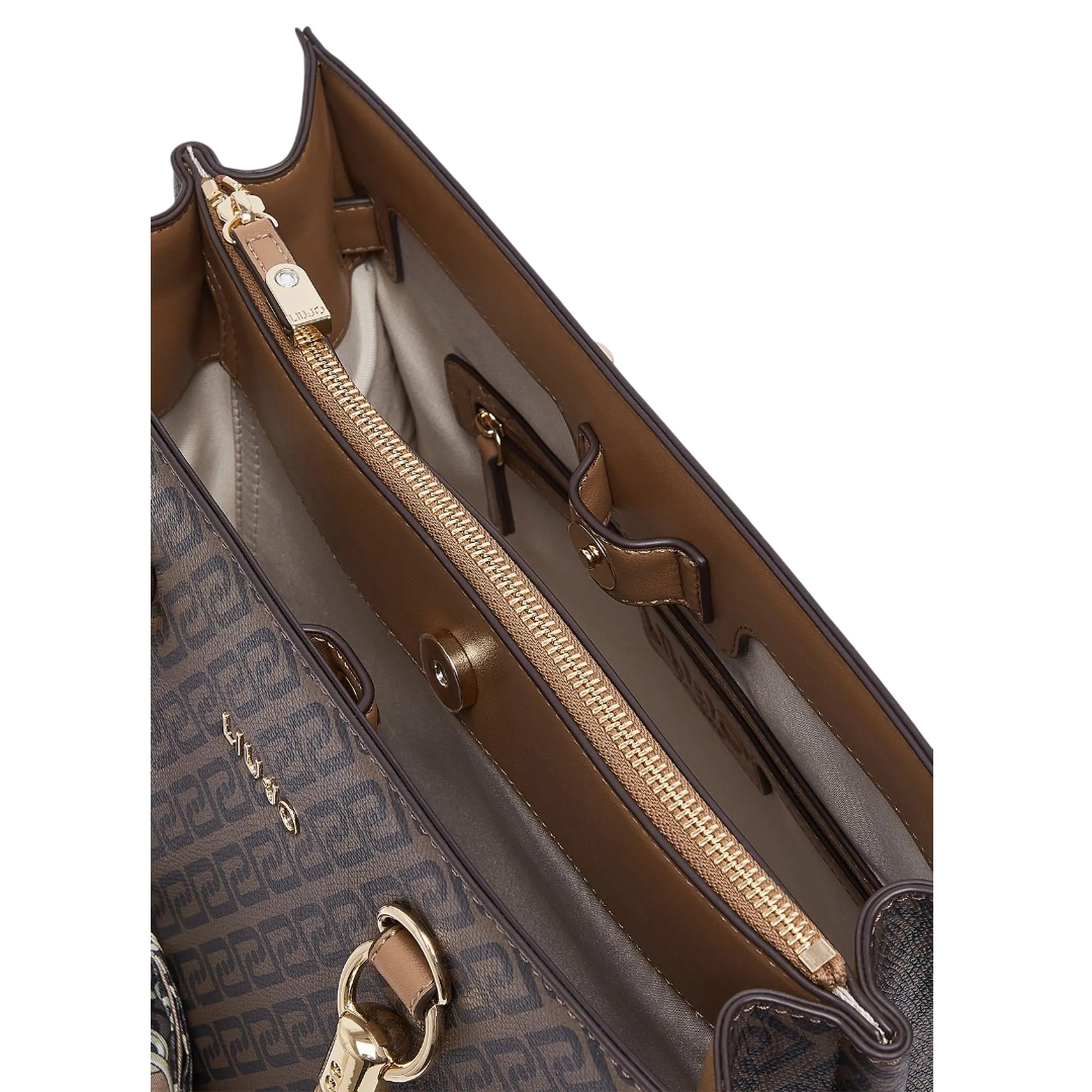 Liujo Accessori Borsa Tote Media Con Foulard Cuoio Af6086E1137 185811