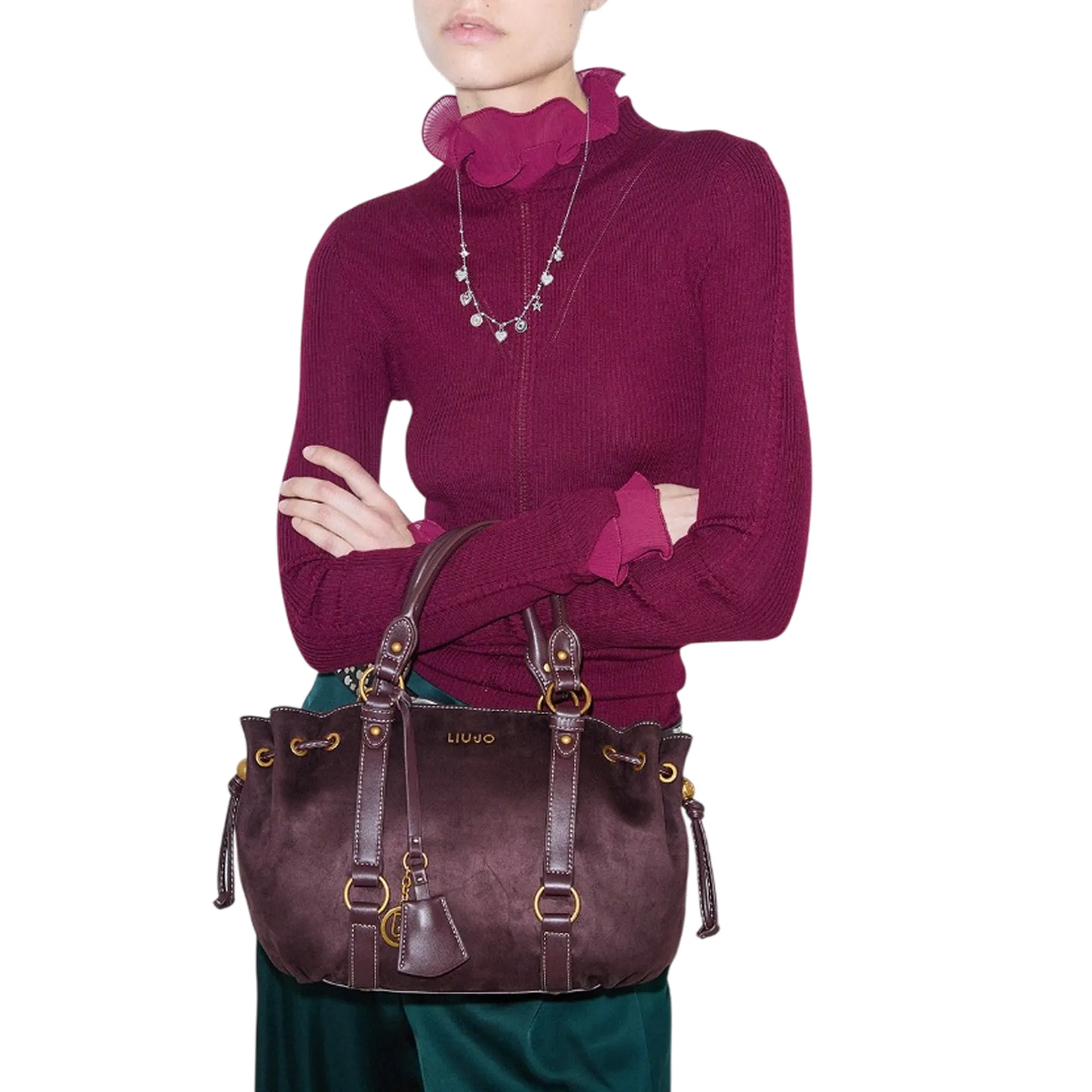Liujo Accessori Borsa Trunk Piccola Con Coulisse Melanzana Af6081T711A 185813