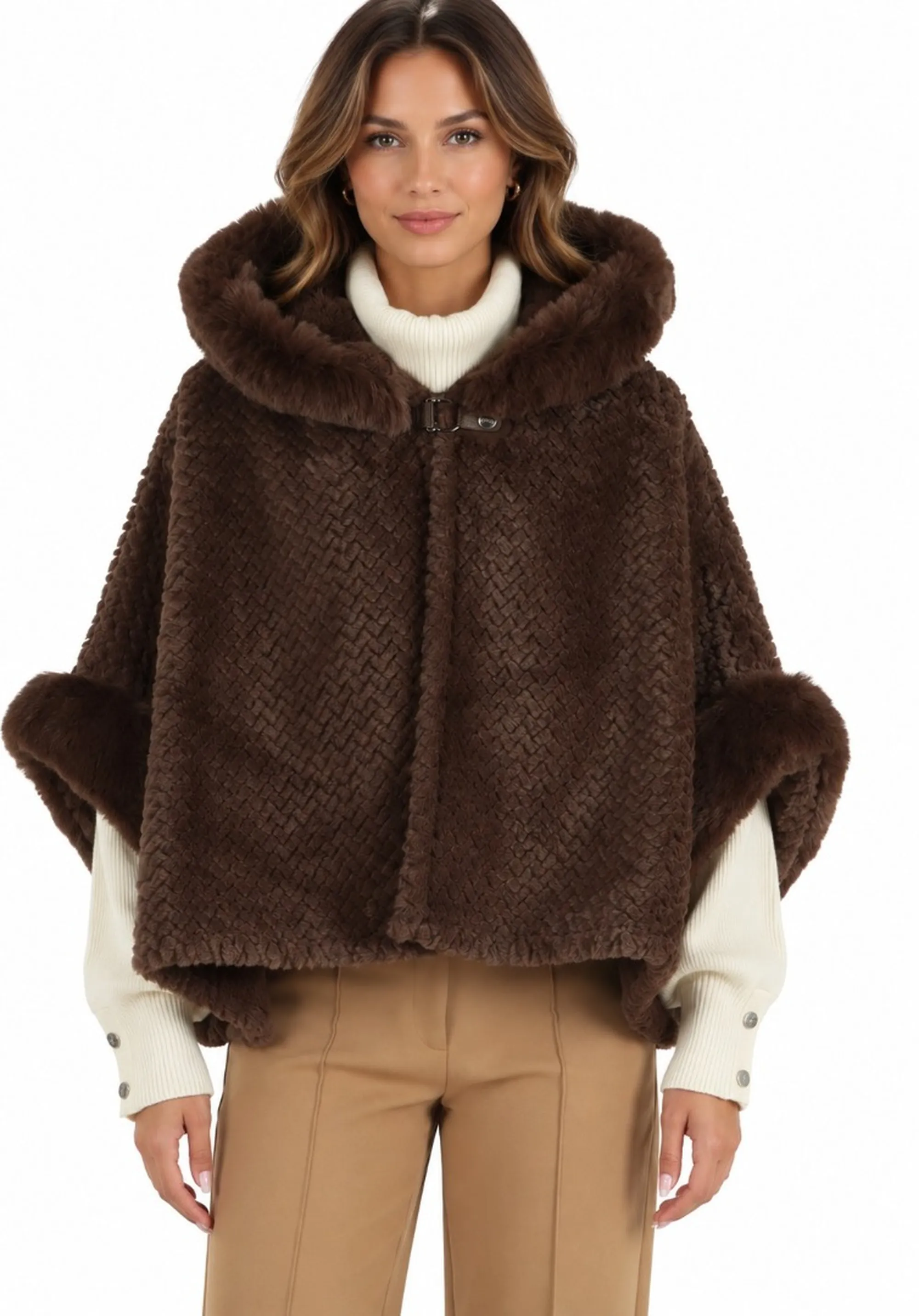 Liujo Accessori Cappa In Finta Pelle Testa Di Moro 2F6051T0300 188673