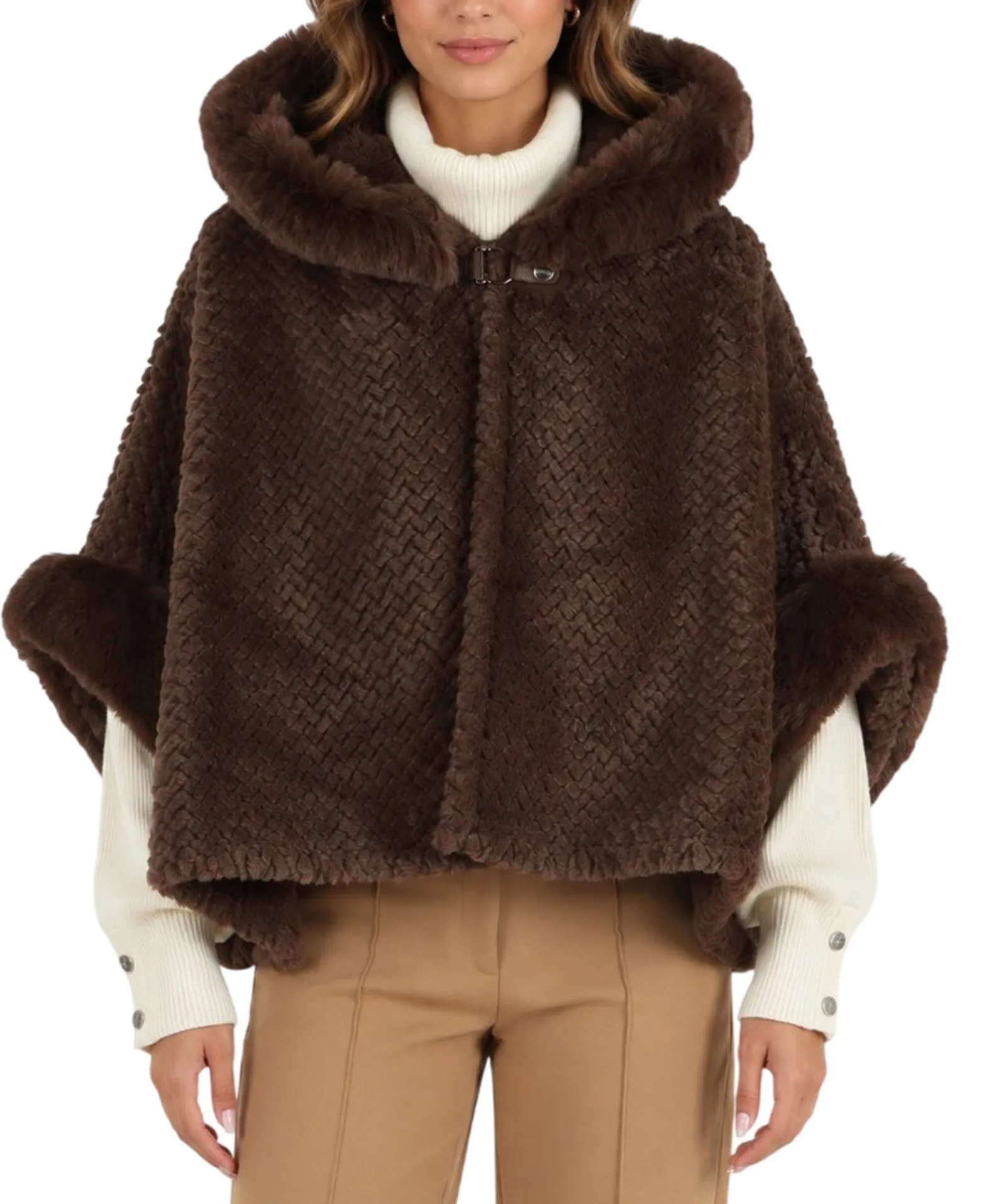 Liujo Accessori Cappa In Finta Pelle Testa Di Moro 2F6051T0300 189413