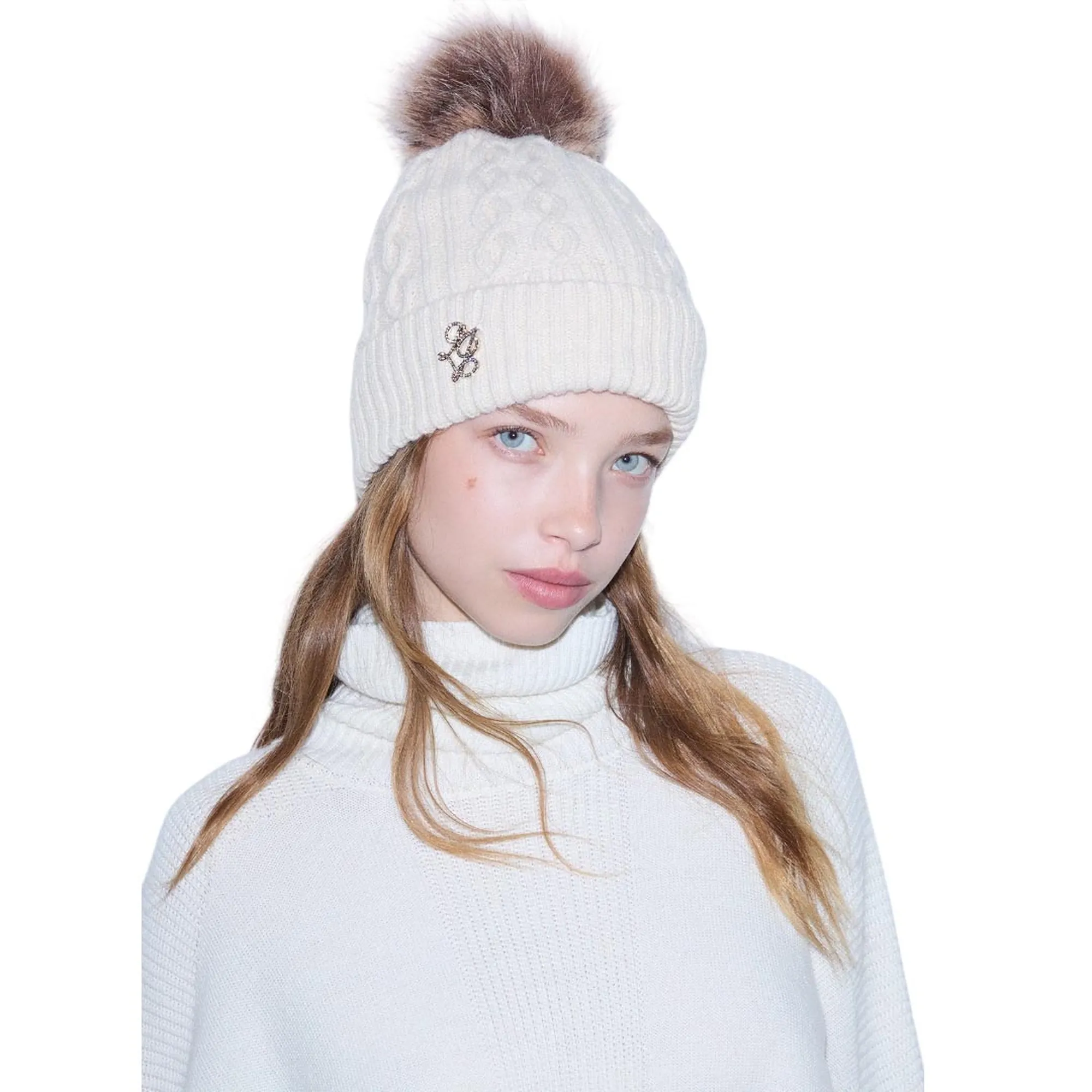 Liujo Accessori Cappello In Maglia Con Ponpon Burro 2F6008Ma33S 189668