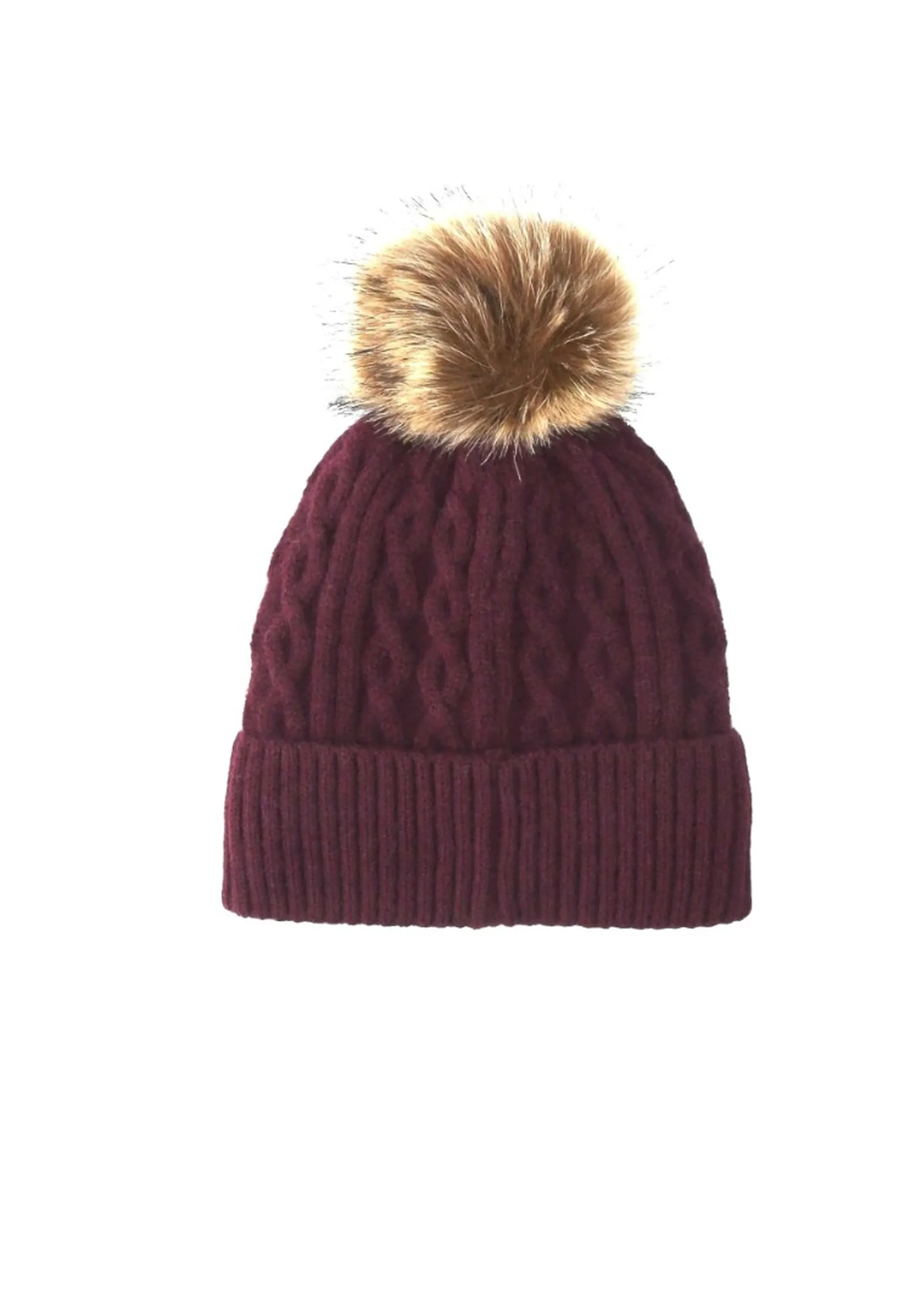 Liujo Accessori B'Knitted Hat With Pom Pom' Dark Red 2F6008Ma33S 188664