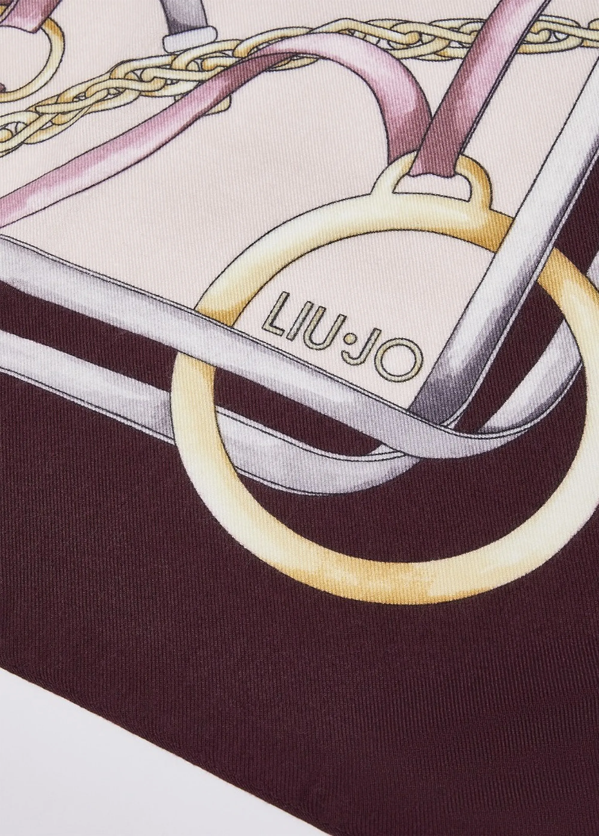 Liujo Accessori B'Large Printed Scarf' Bordeaux 2F6074T2745 188716