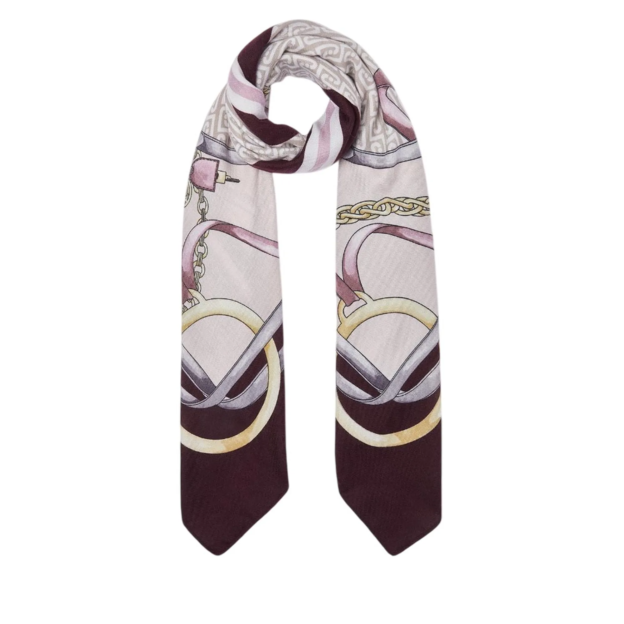 Liujo Accessori Foulard Grande Con Stampa Bordeaux 2F6074T2745 194782