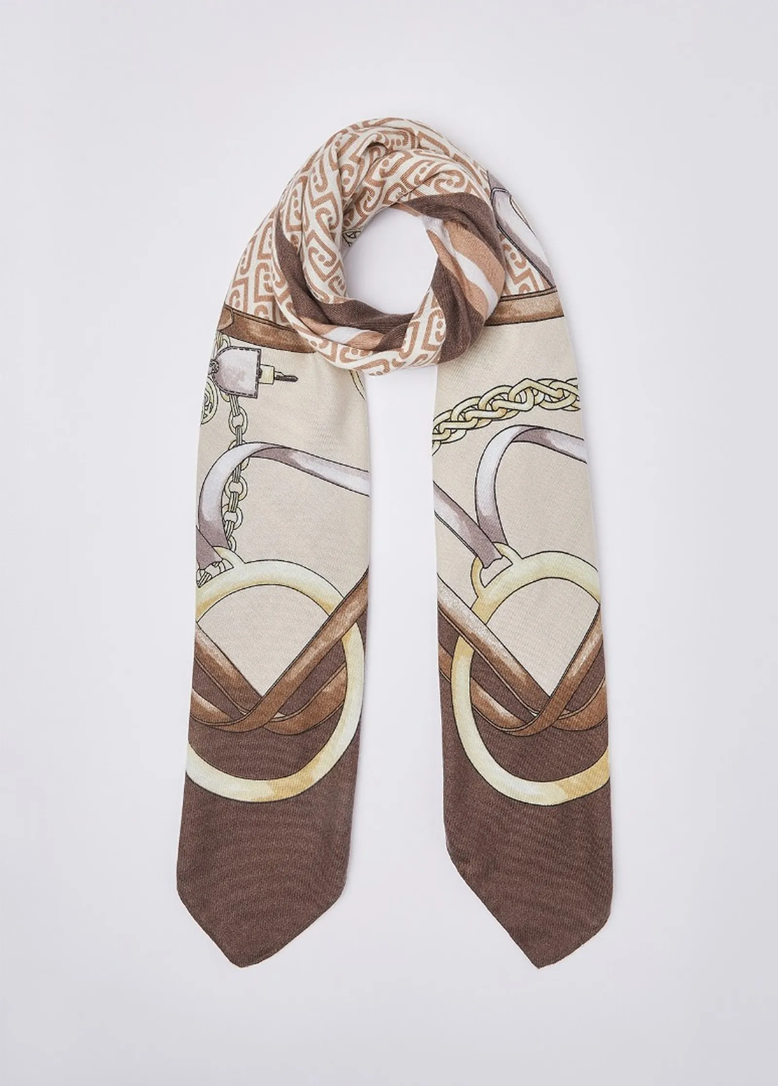 Liujo Accessori Foulard Grande Con Stampa Marrone 2F6074T2745 188718