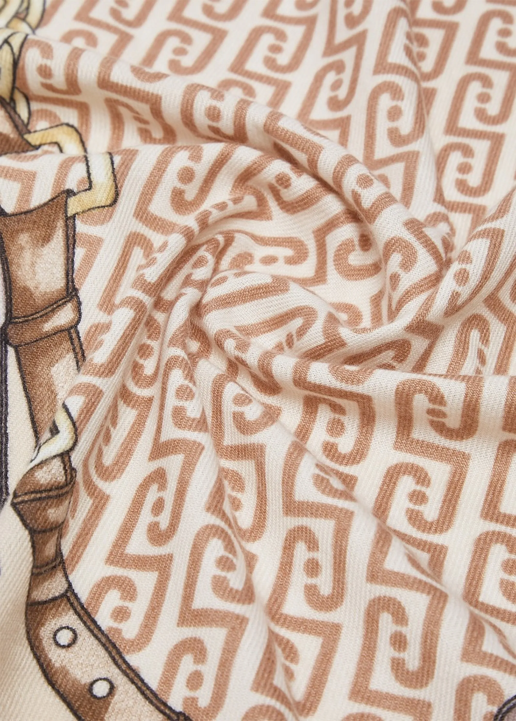 Liujo Accessori B'Large Printed Scarf' Brown 2F6074T2745 188721