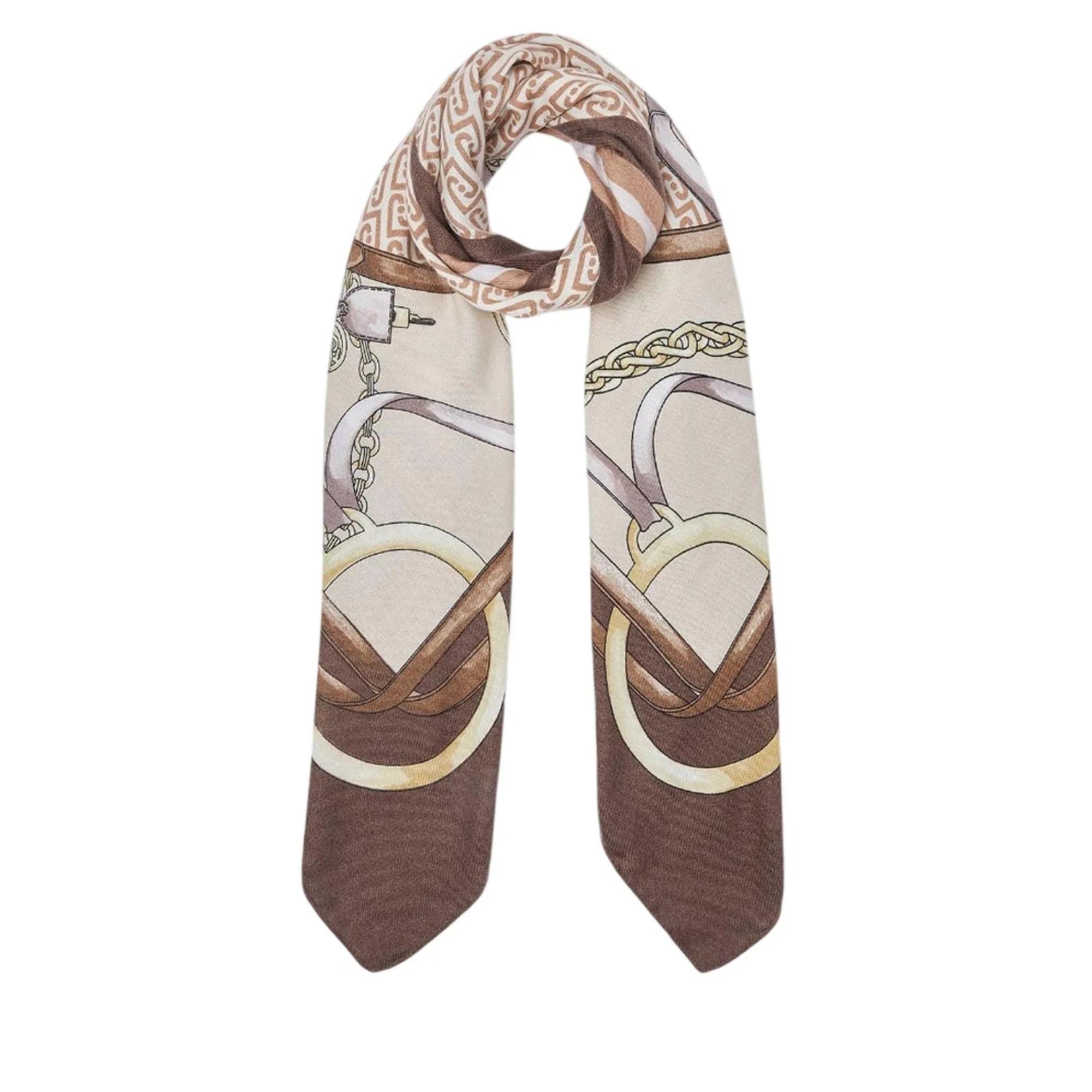 Liujo Accessori Foulard Grande Con Stampa Marrone 2F6074T2745 194778