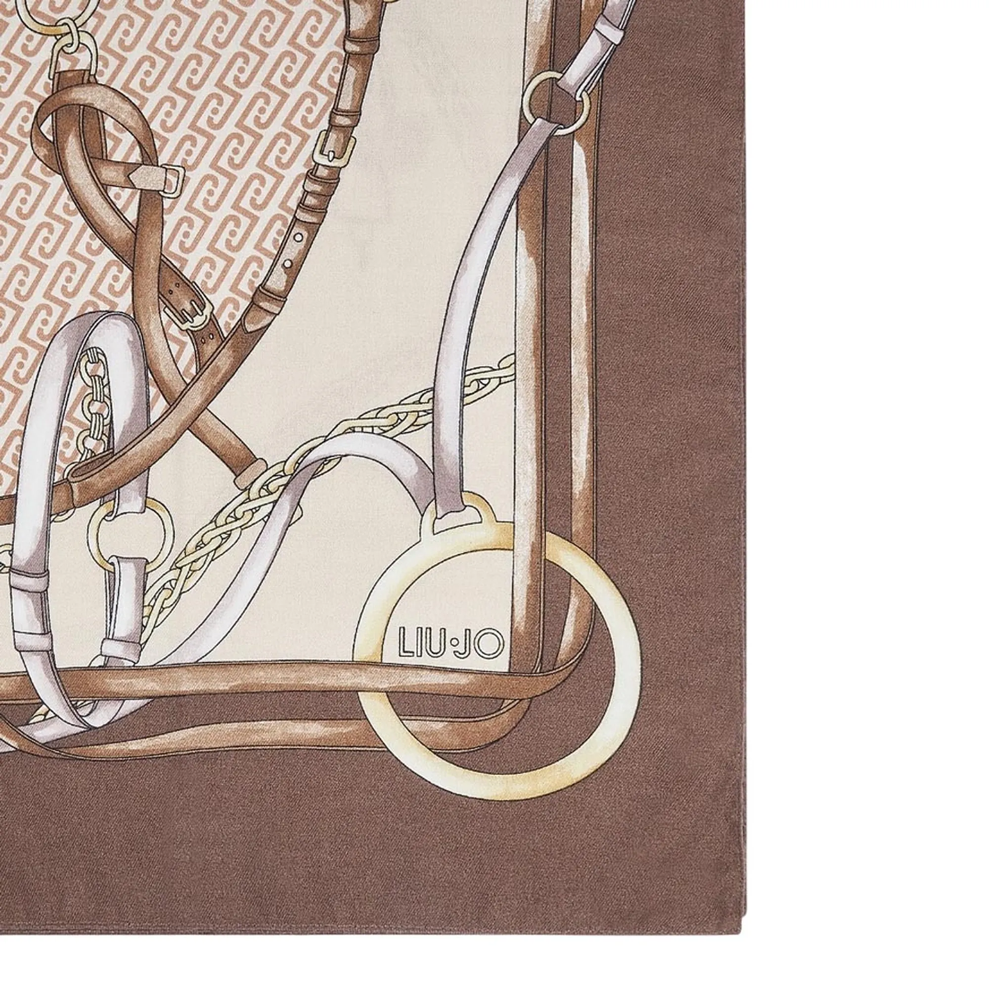 Liujo Accessori Foulard Grande Con Stampa Marrone 2F6074T2745 194779