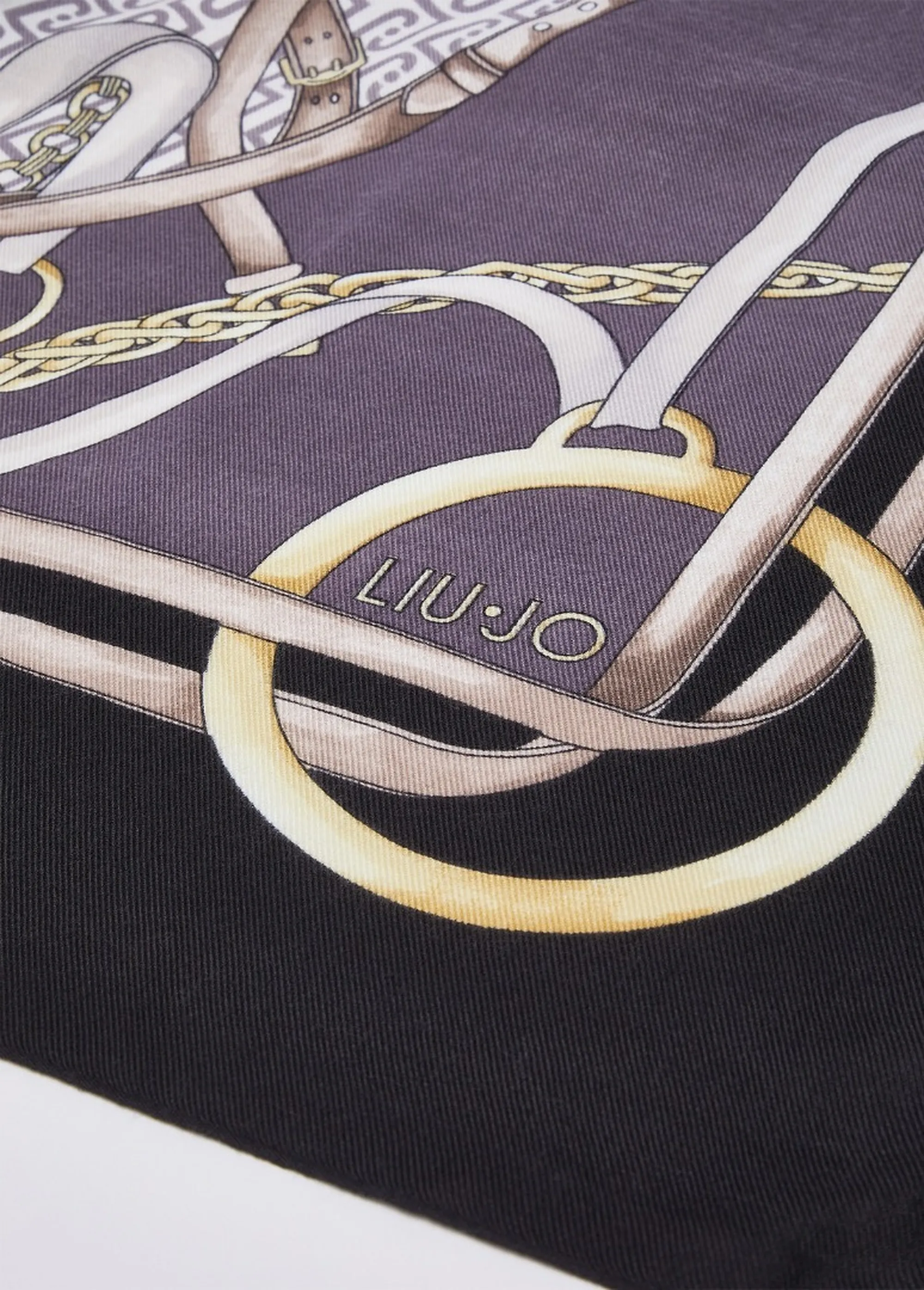 Liujo Accessori B'Large Printed Scarf' Black 2F6074T2745 188713