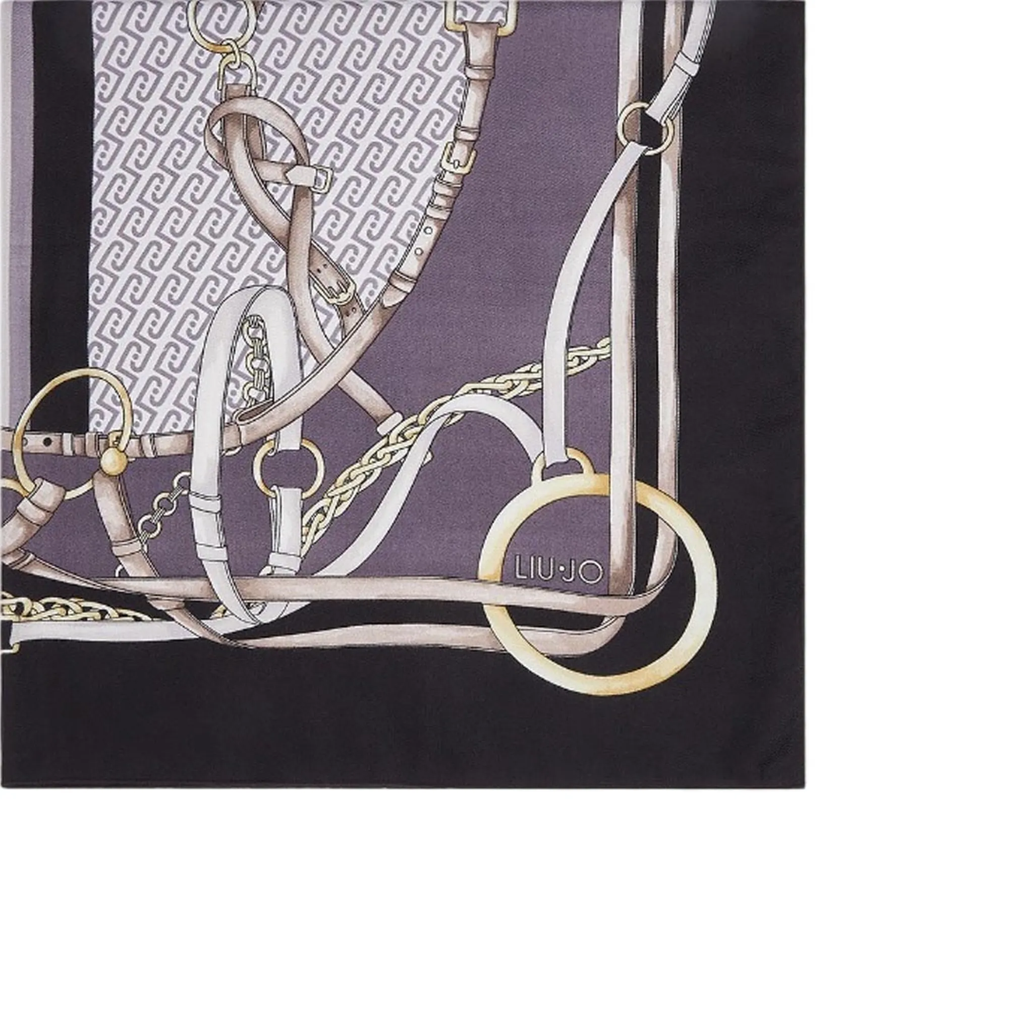 Liujo Accessori Foulard Grande Con Stampa Nero 2F6074T2745 194788