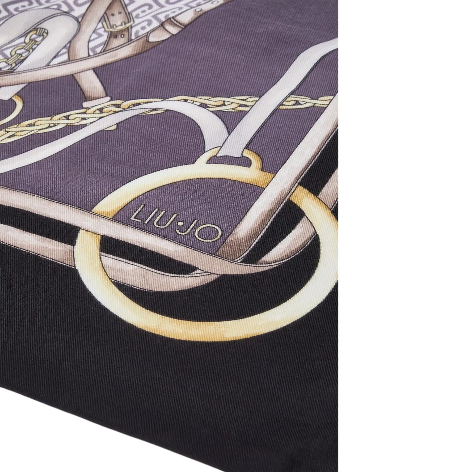 Liujo Accessori Foulard Grande Con Stampa Nero 2F6074T2745 194789