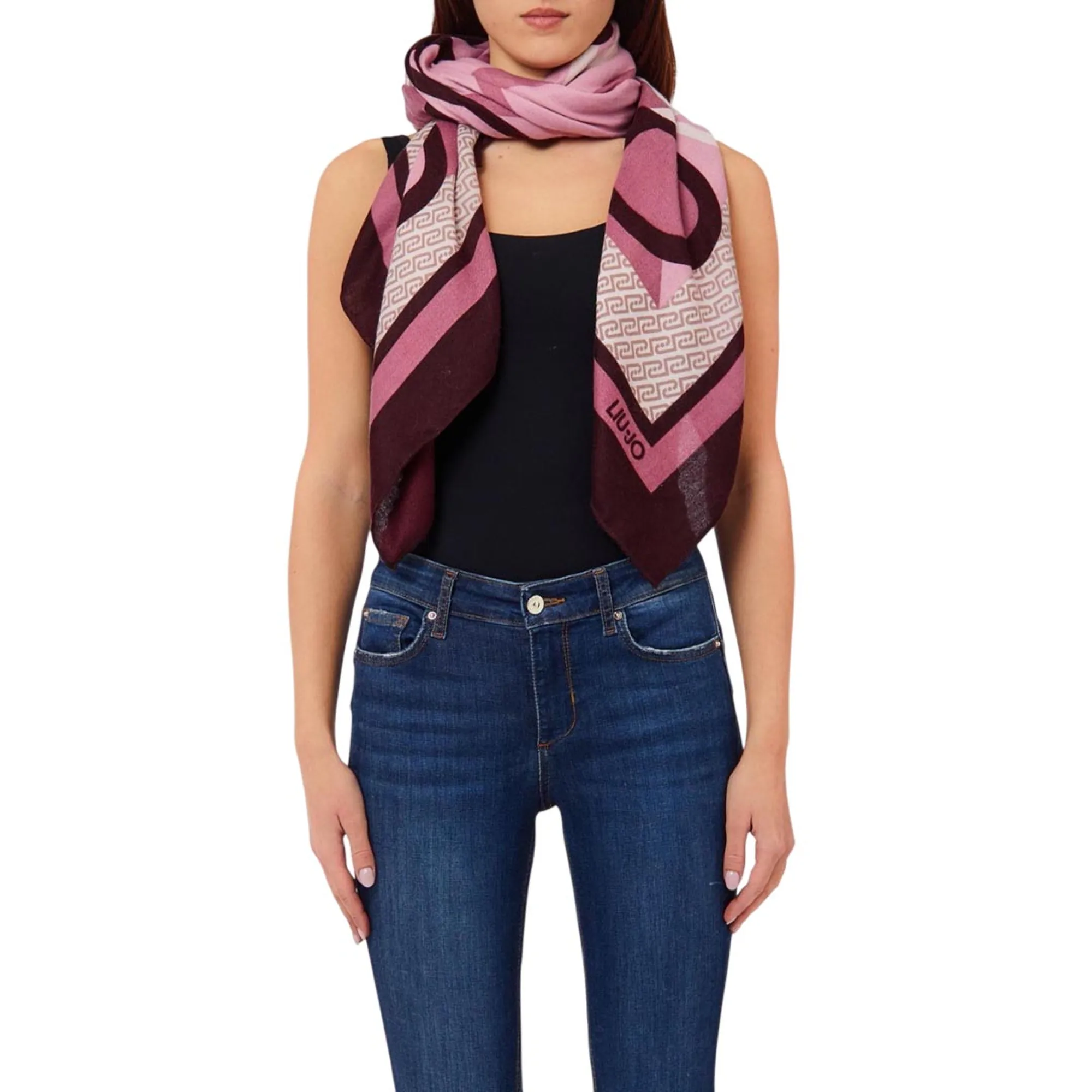 Liujo Accessori Foulard Portalog Liujo Bordeaux 2F6068T2745 194869