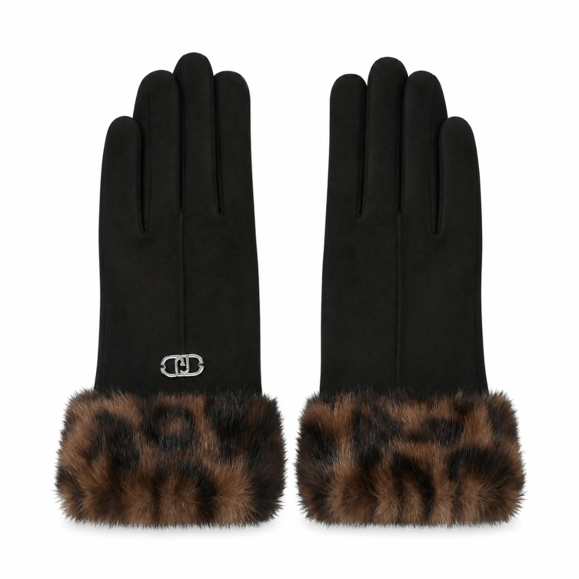 Liujo Accessori B'Faux Fur Gloves' Black 2F6058T2746 188678