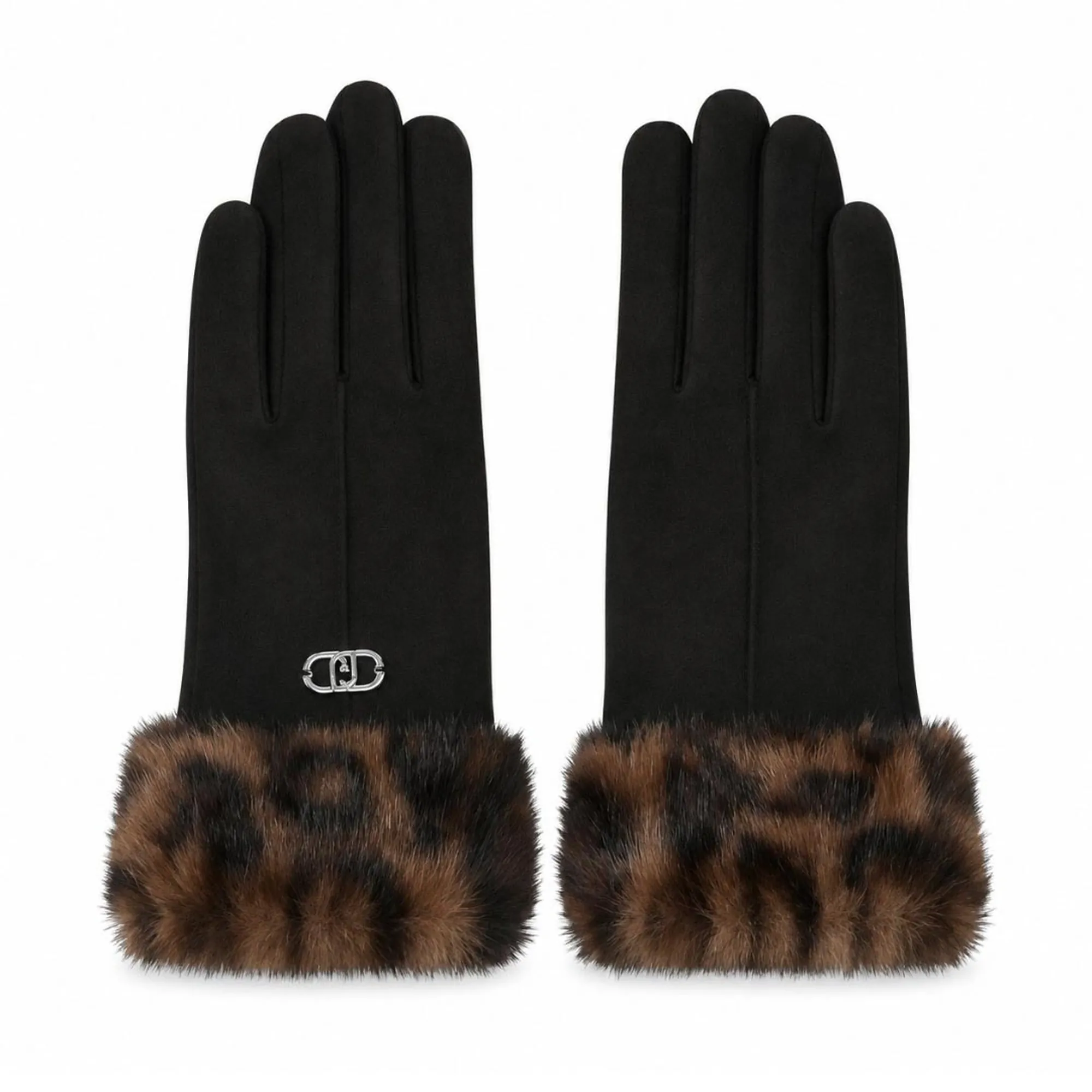 Liujo Accessori Guanti Con Finta Pelliccia Nero 2F6058T2746 189659