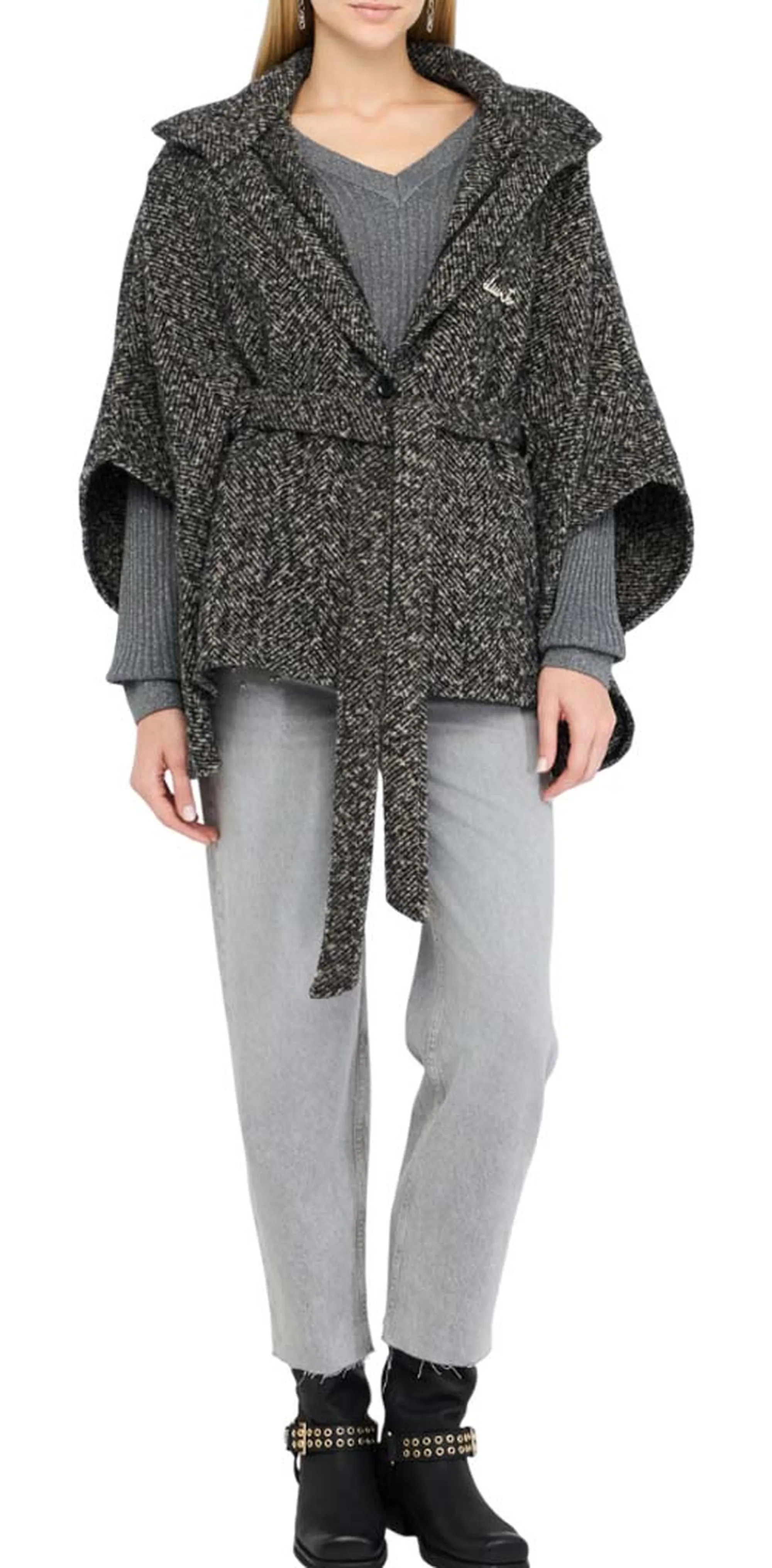 Liujo Accessori B'Poncho ' Black 2F5025T0300 154211