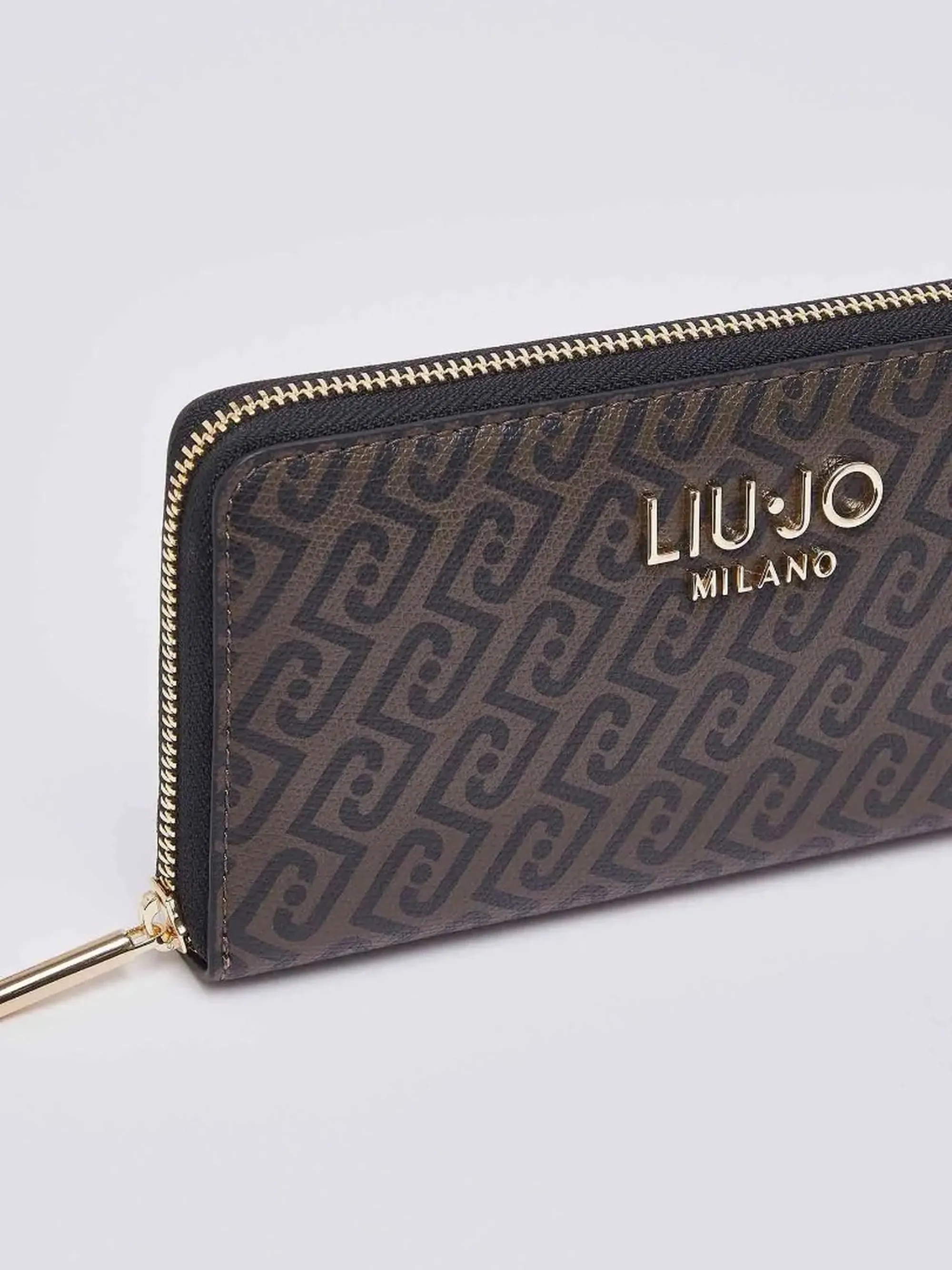 Liujo Accessori Portafoglio Grande Con Zip Testa Di Moro Af6170E1137 185420