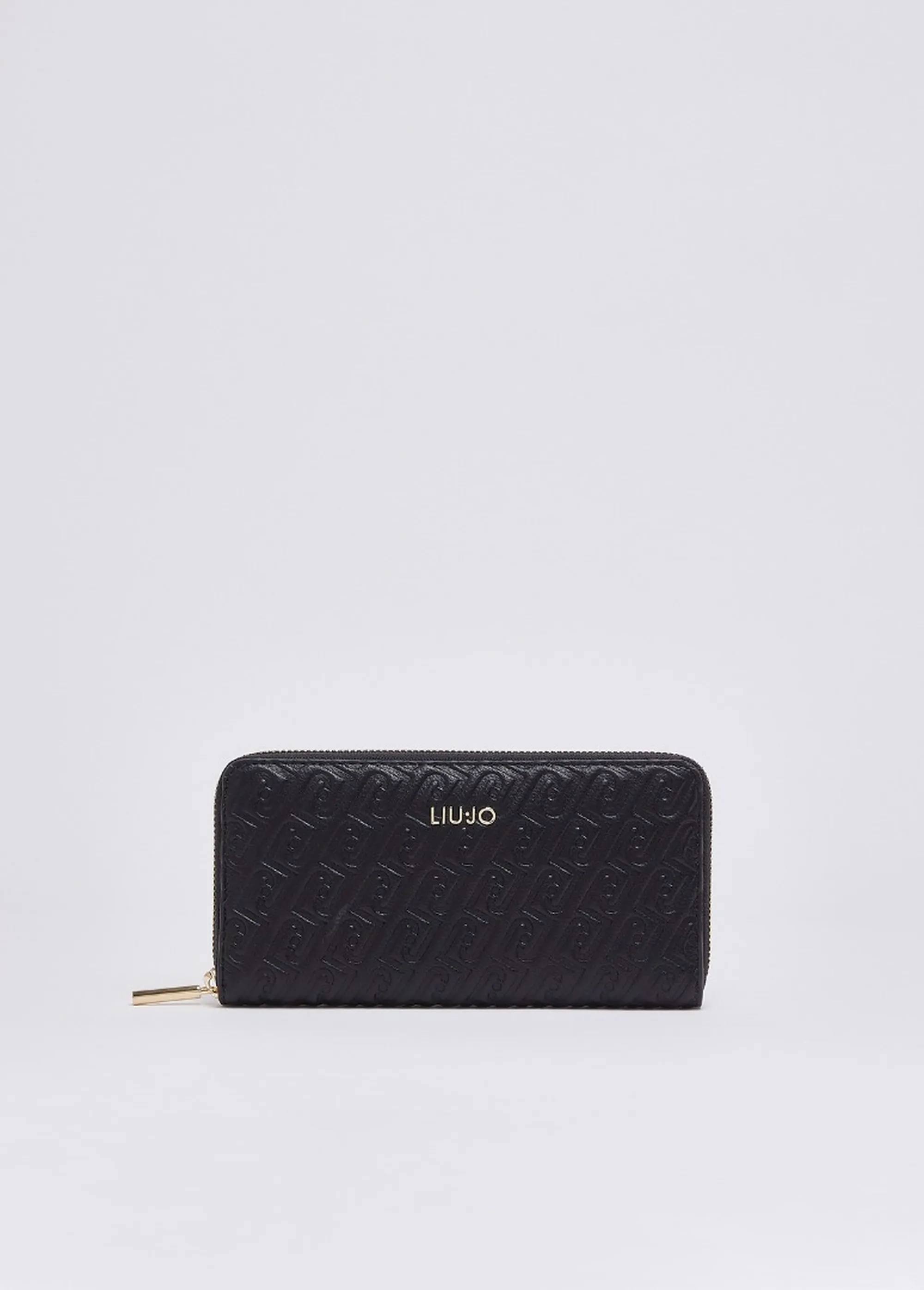 Liujo Accessori B'Large Debossed Monogram Wallet' Black Af6170E1141 187919