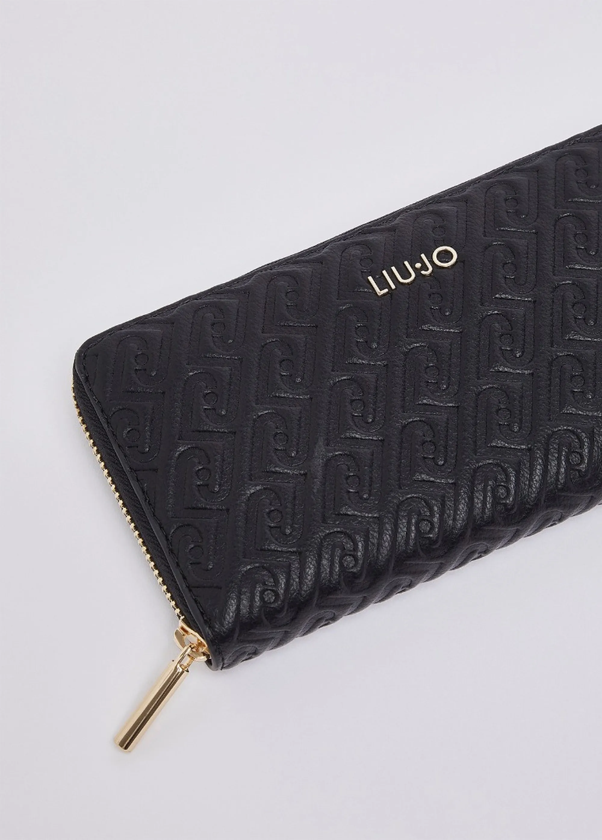 Liujo Accessori B'Large Debossed Monogram Wallet' Black Af6170E1141 187921