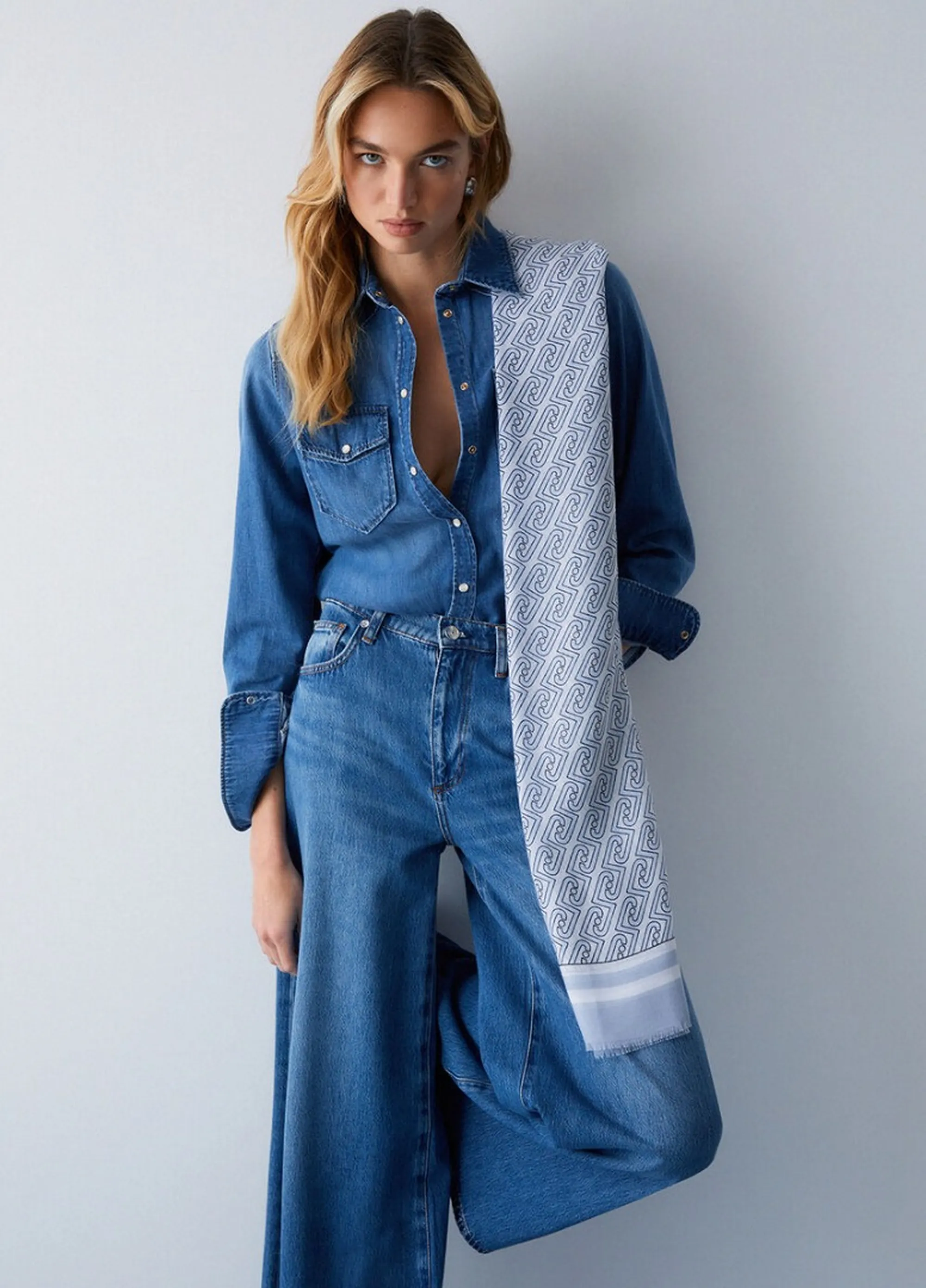 Liujo Accessori Stola Denim 2A6039T2745 173411