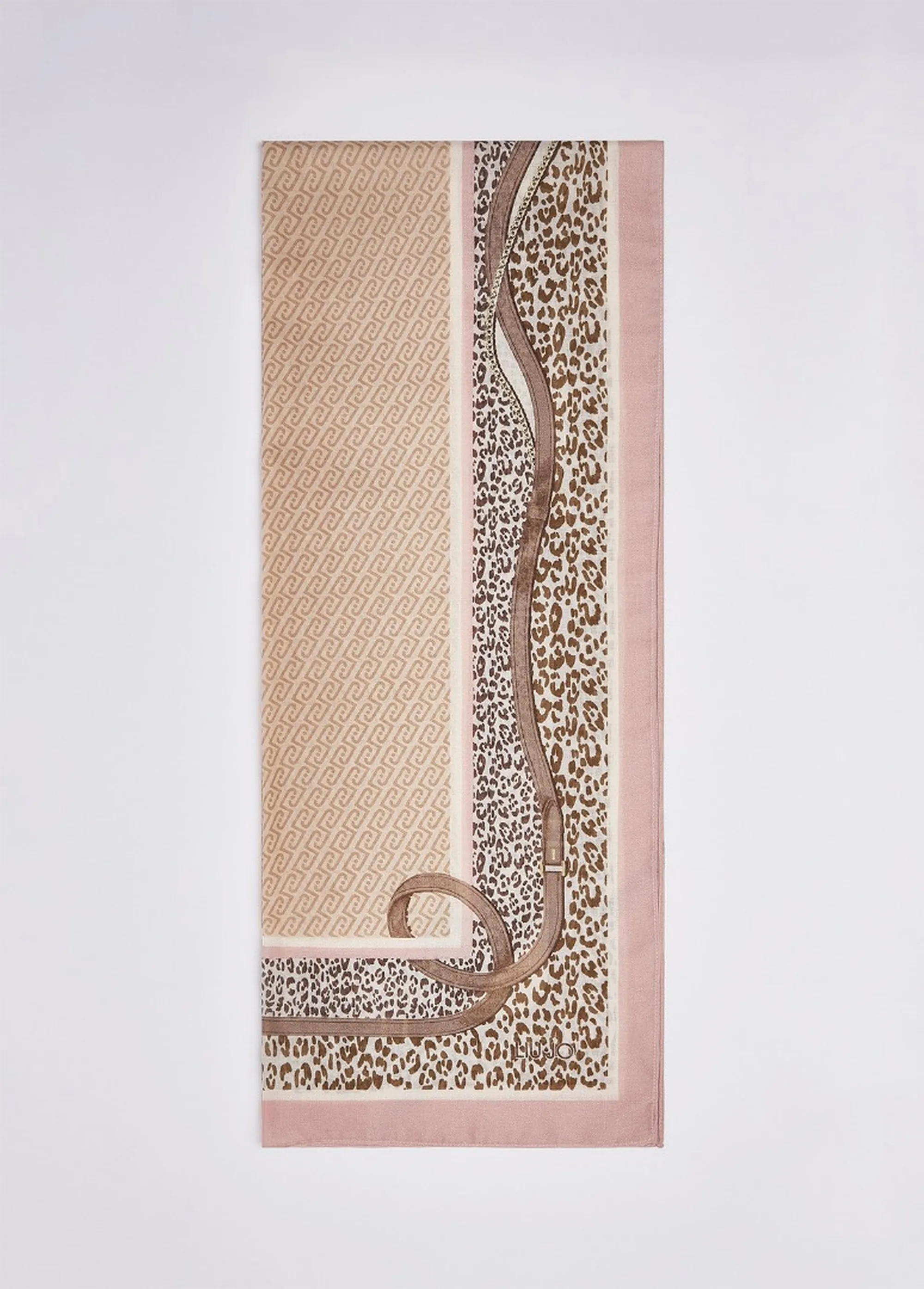 Liujo Accessori Stola Animalier Con Cinturini Beige 2F6063T2745 185255