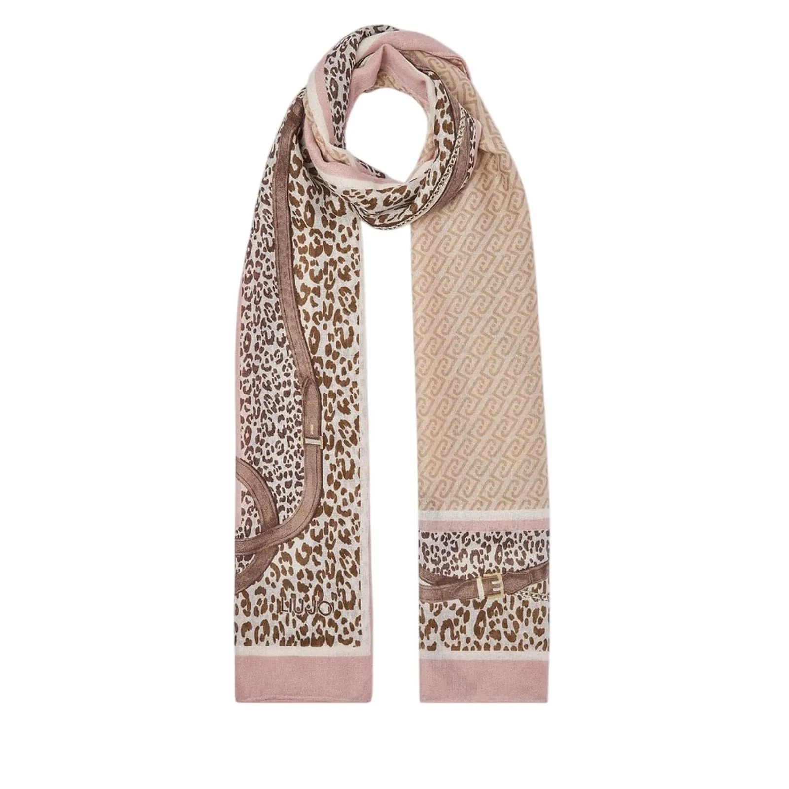 Liujo Accessori Stola Animalier Con Cinturini Beige 2F6063T2745 194887