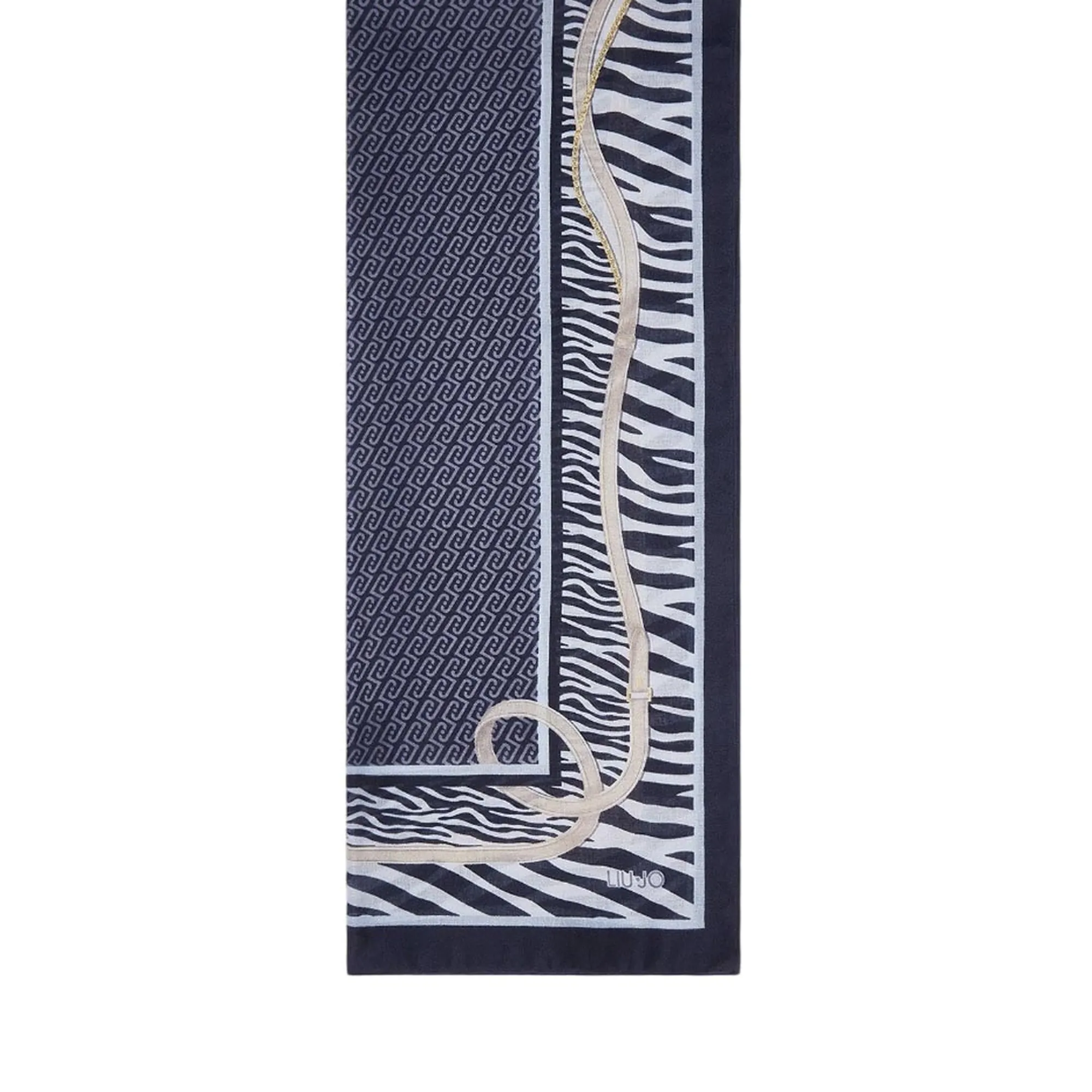 Liujo Accessori Stola Animalier Con Cinturini Blu Scuro 2F6063T2745 194891