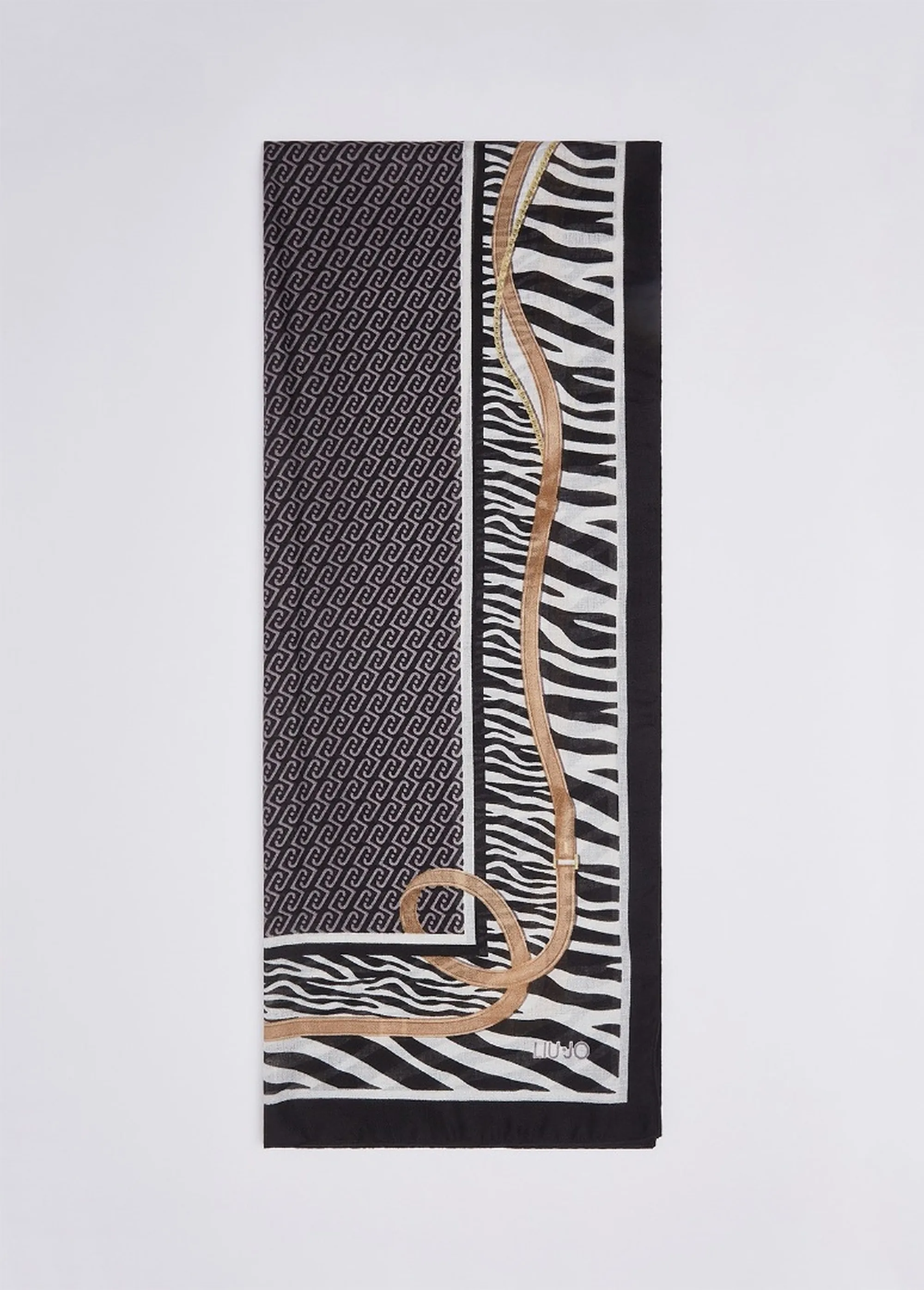 Liujo Accessori Stola Animalier Con Cinturini Nero 2F6063T2745 188681