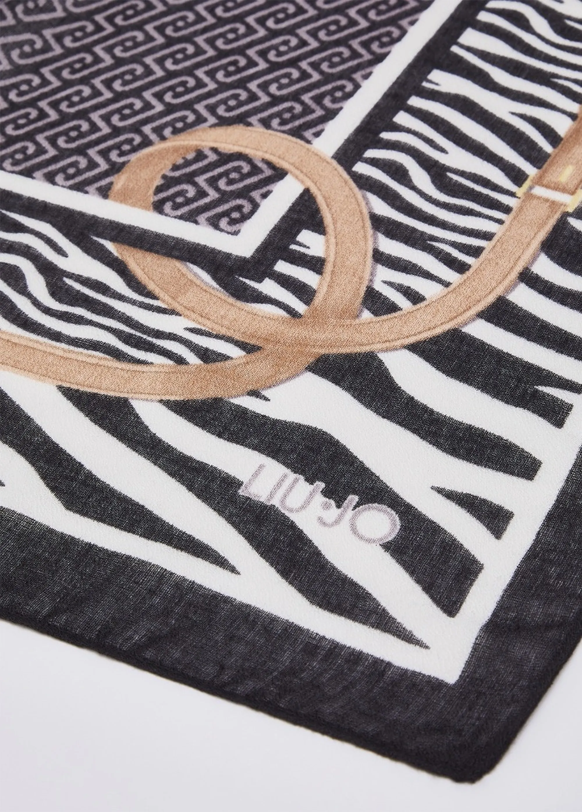 Liujo Accessori Stola Animalier Con Cinturini Nero 2F6063T2745 188682