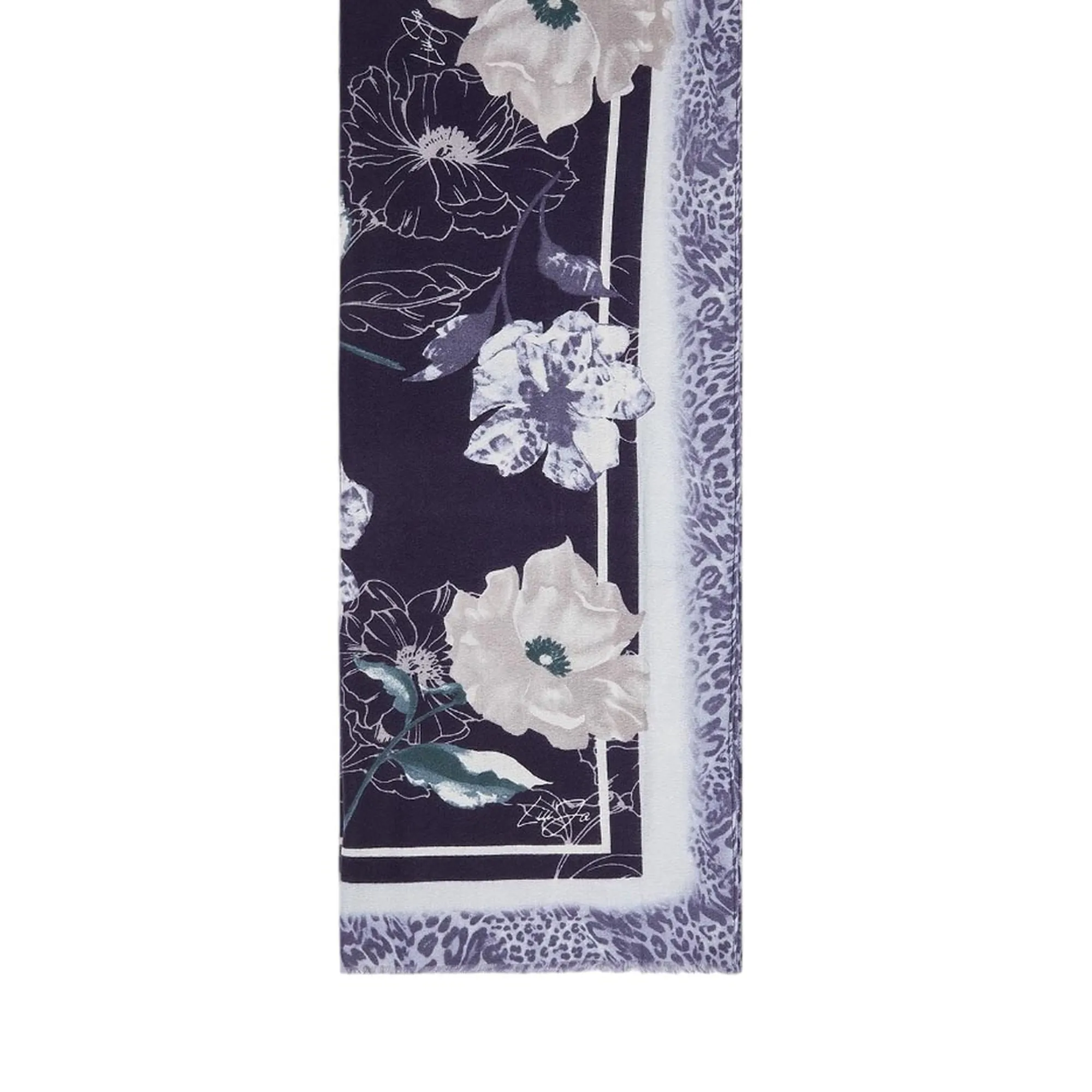 Liujo Accessori Stola Con Fiori Blu Notte 2F6065T2745 194809