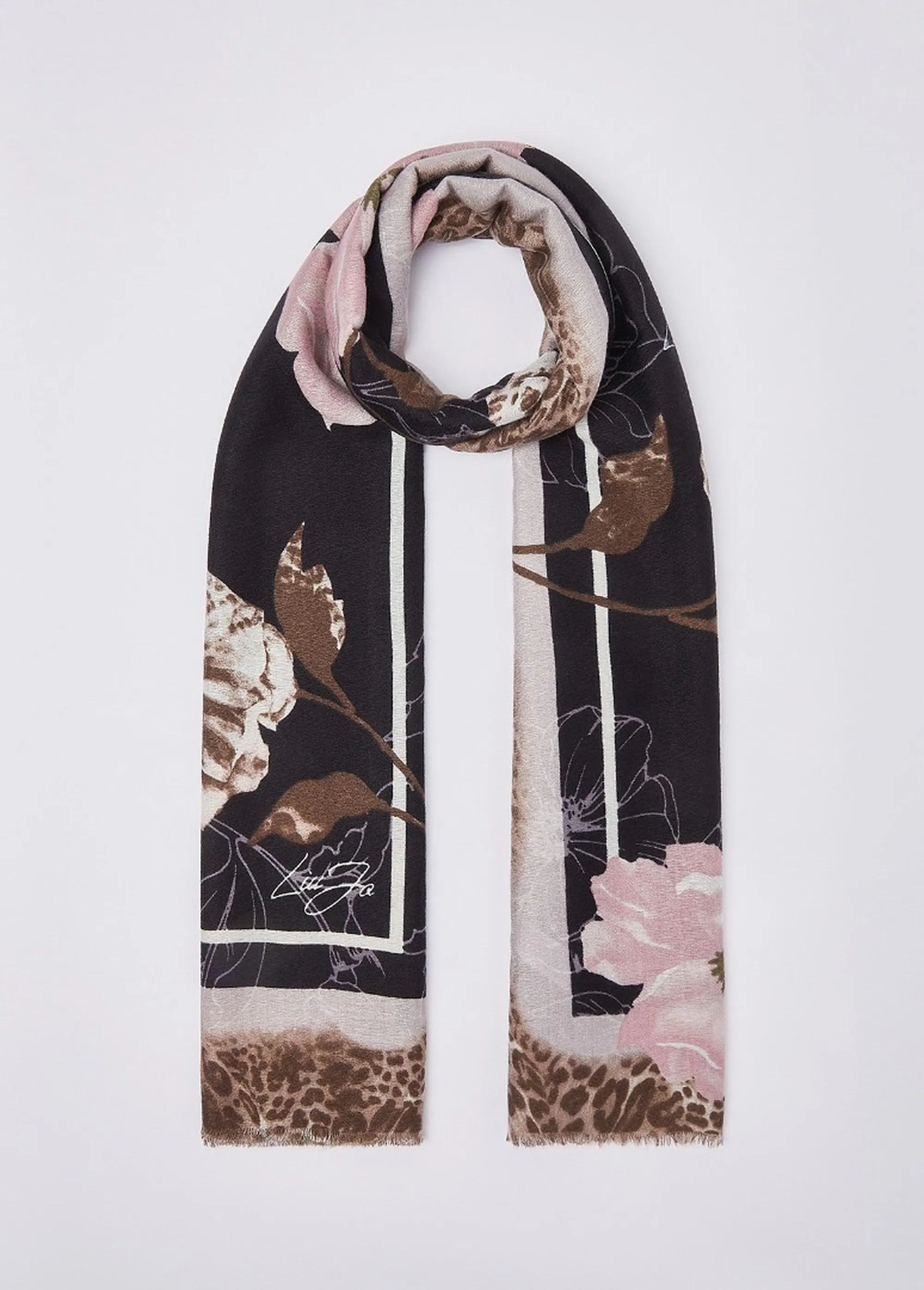Liujo Accessori B'Stole With Flowers' Camel 2F6065T2745 188684