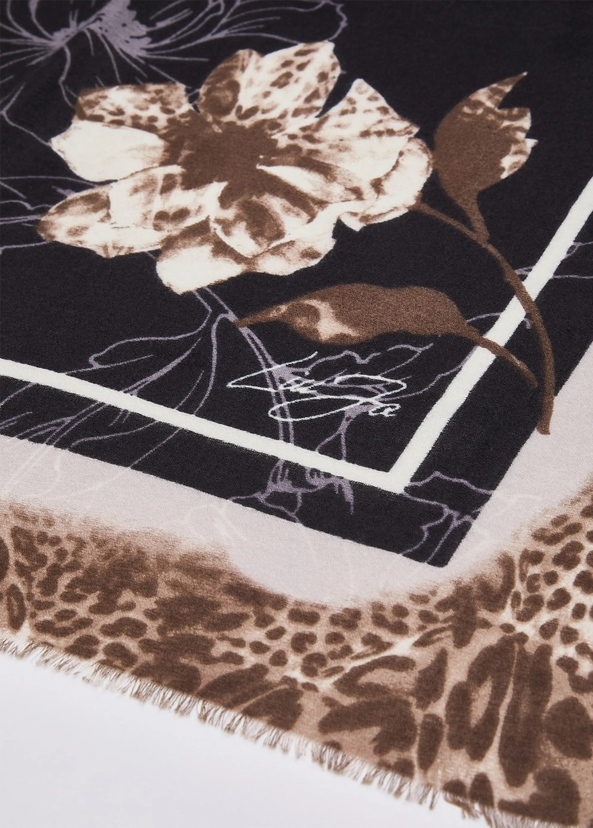 Liujo Accessori B'Stole With Flowers' Camel 2F6065T2745 188686