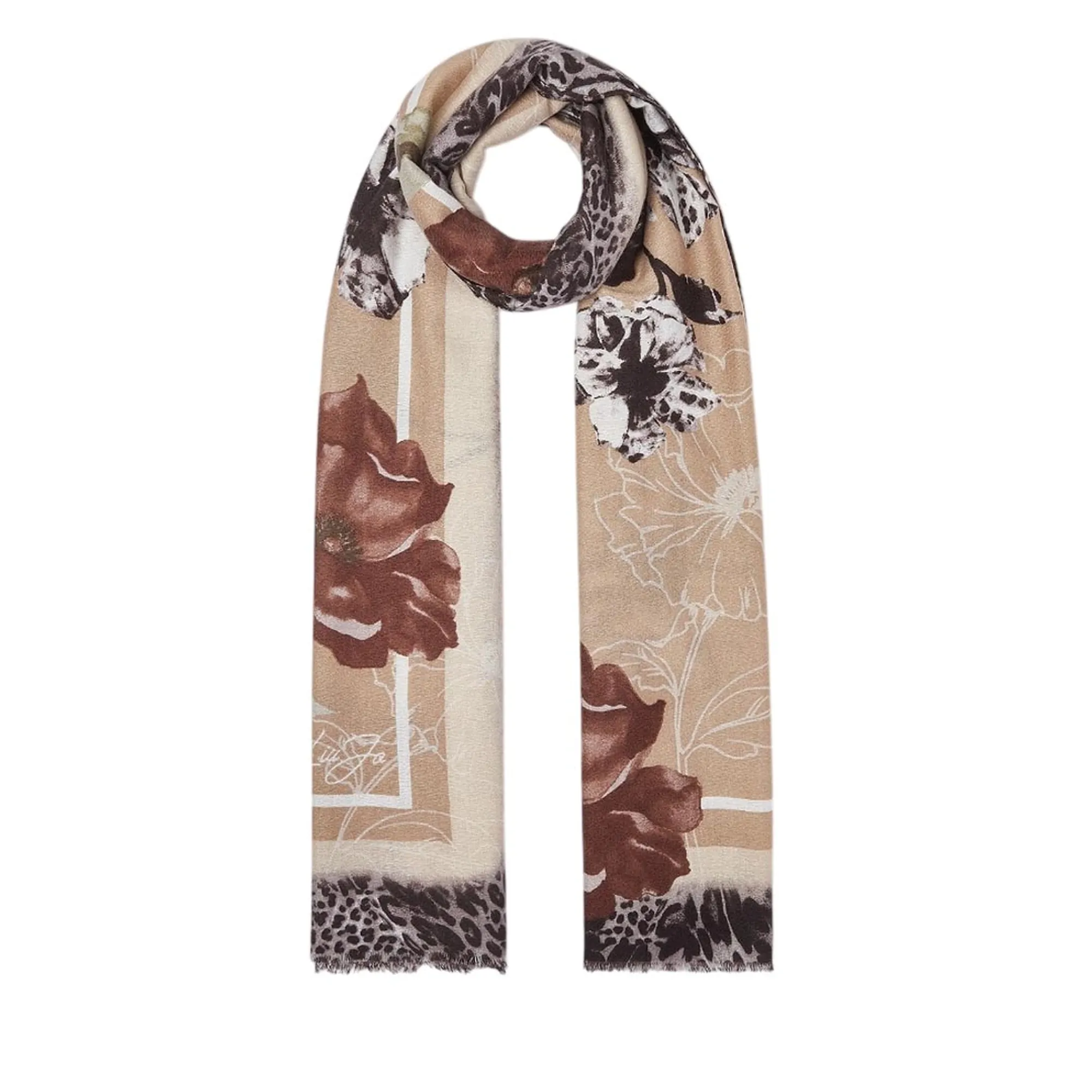 Liujo Accessori Stola Con Fiori Naturale 2F6065T2745 194814
