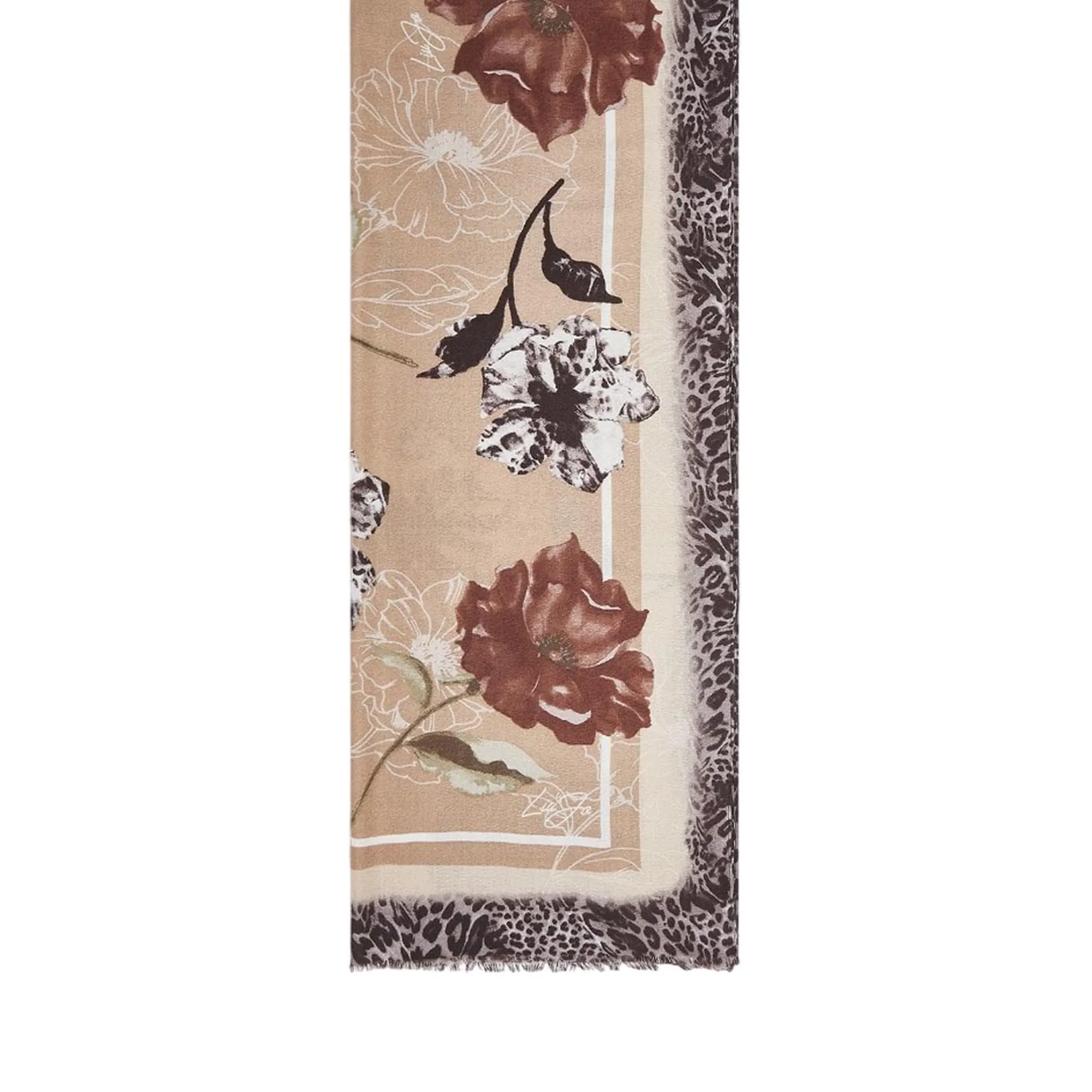 Liujo Accessori Stola Con Fiori Naturale 2F6065T2745 194815