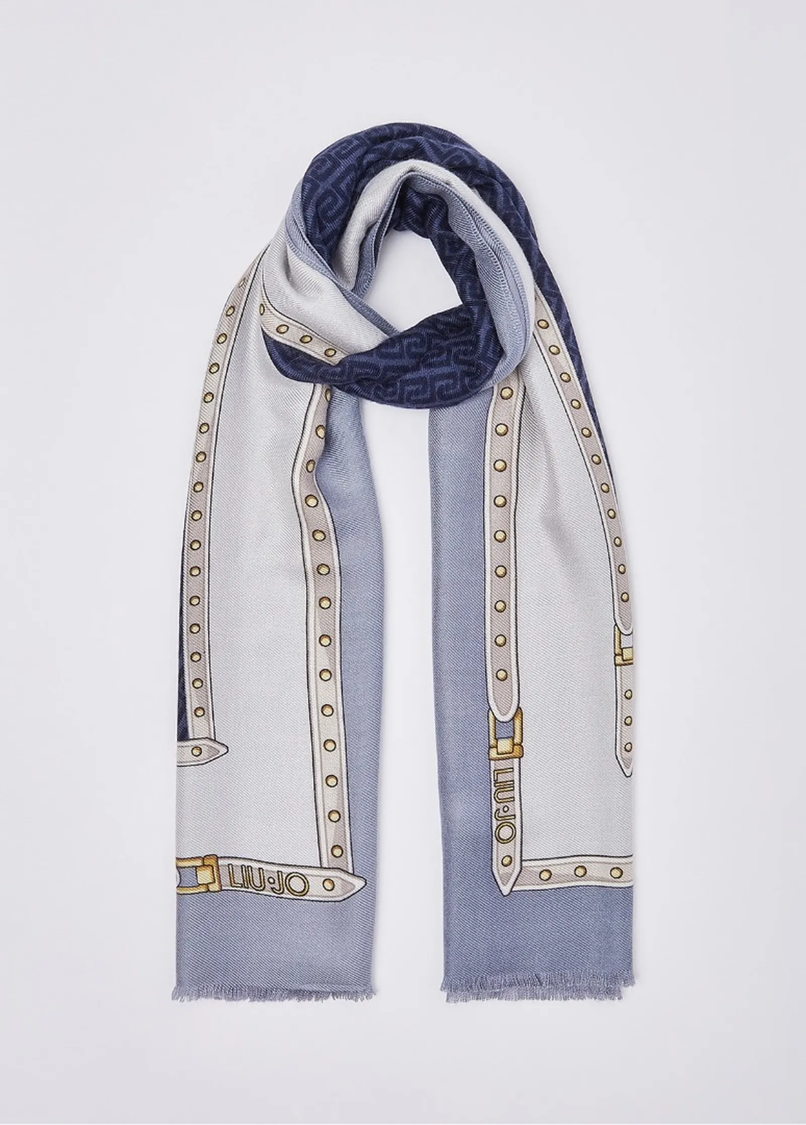 Liujo Accessori Stola Con Logo Blu 2F6066T2738 188704
