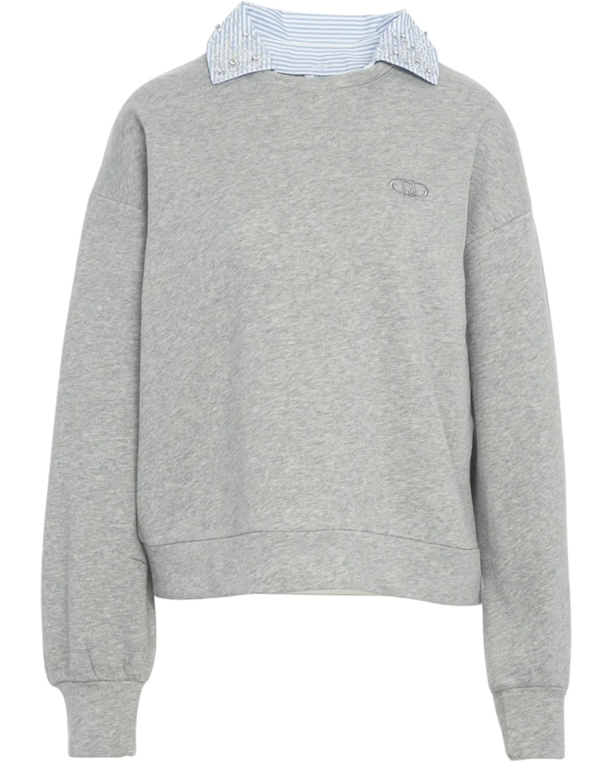 Liujo Denim B'Liujo Crew Neck Sweatshirt' Grey Uf5254F0873 156492