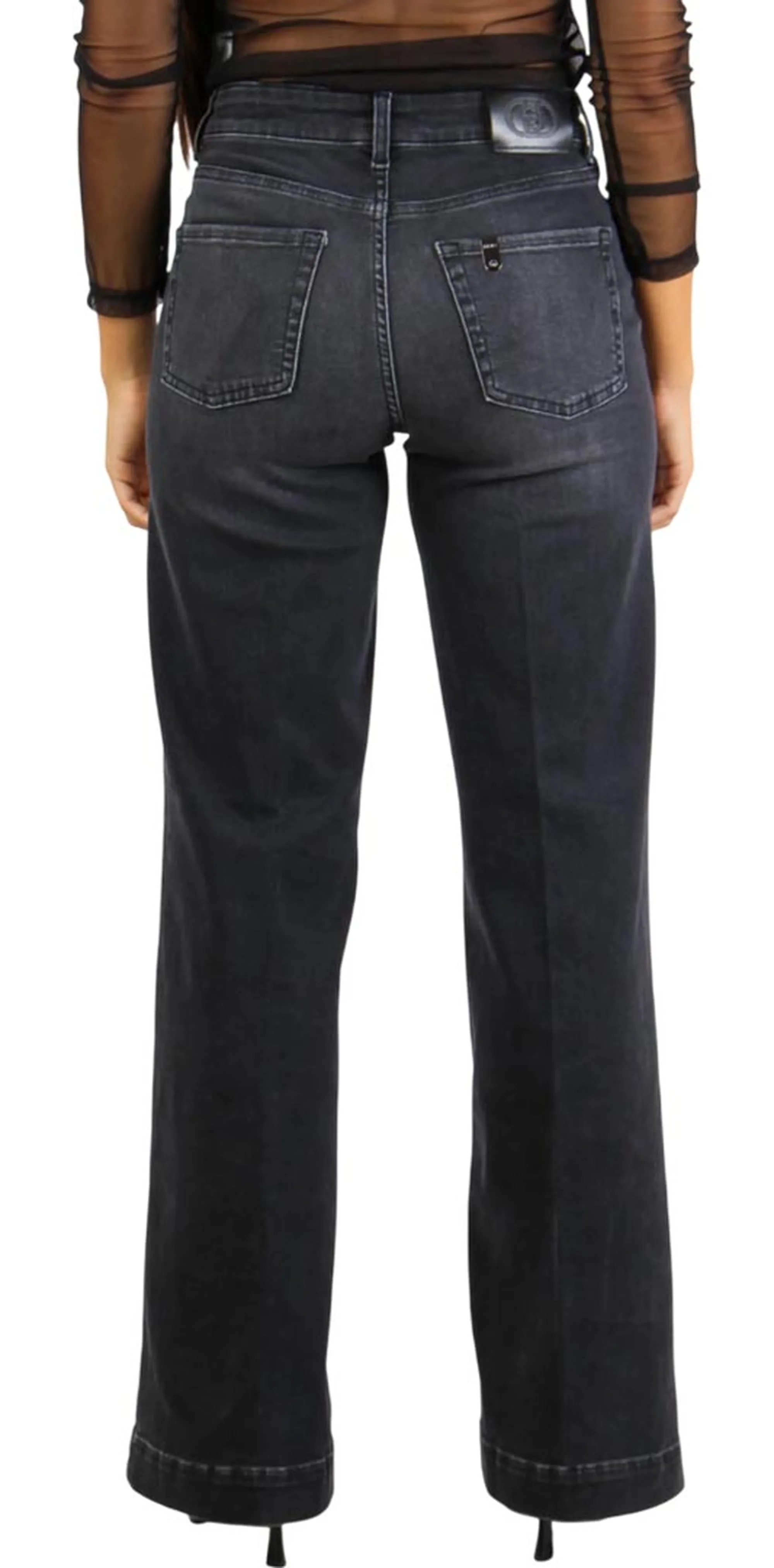 Liujo Denim B'Flare Jeans' Denim Black Uf5068Ds615 160863