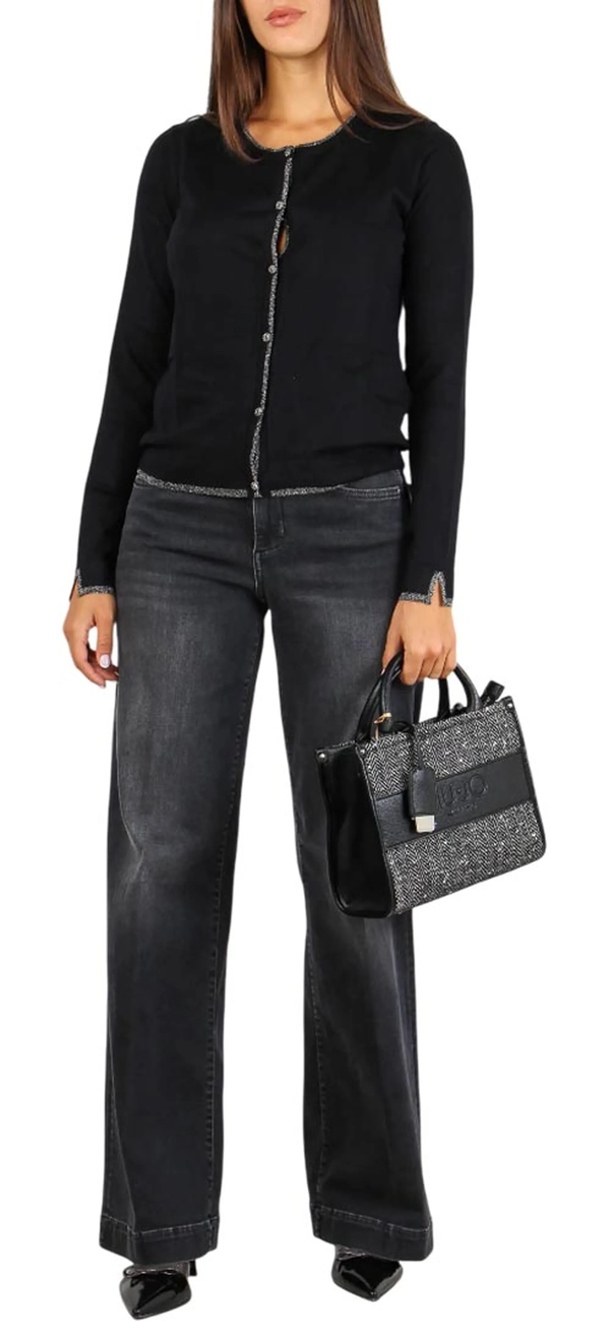 Liujo Denim B'Flare Jeans' Denim Black Uf5068Ds615 160864