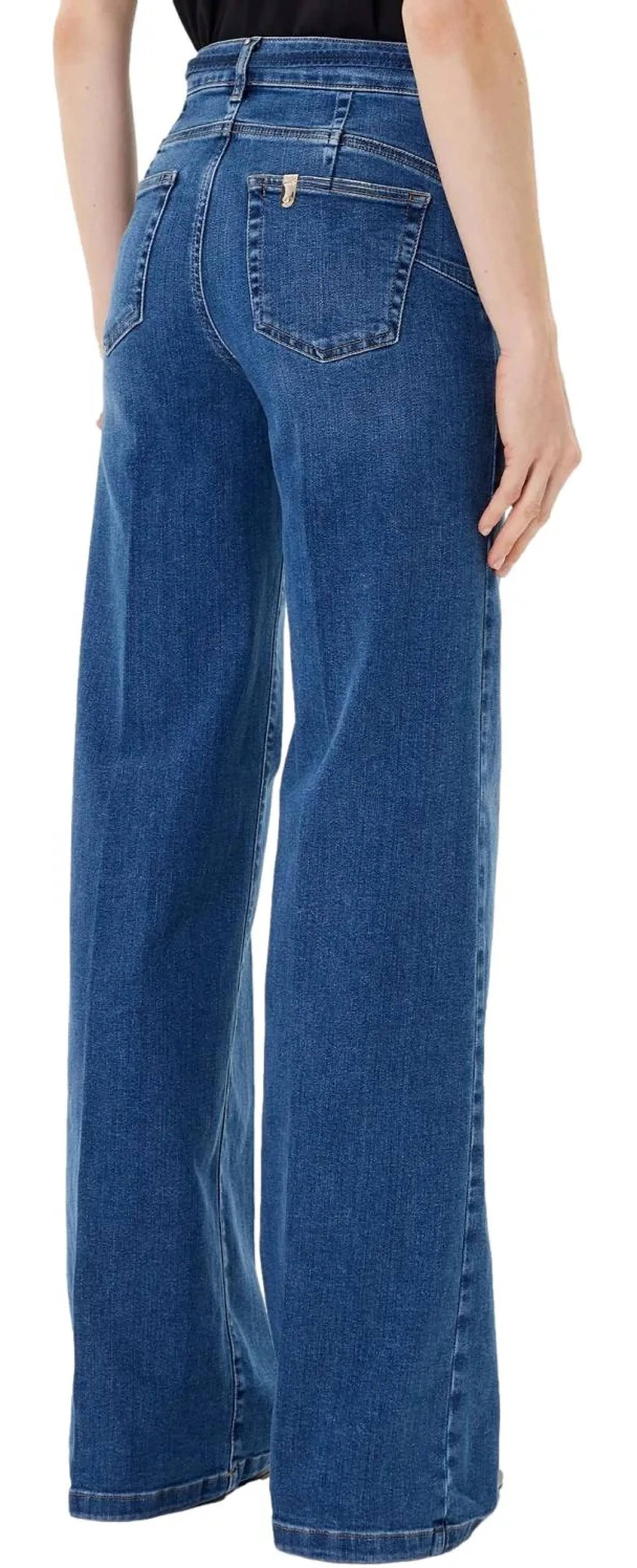 Liujo Denim B'Flare Jeans Whit Belt' Light Denim Uf5100D0264 156454
