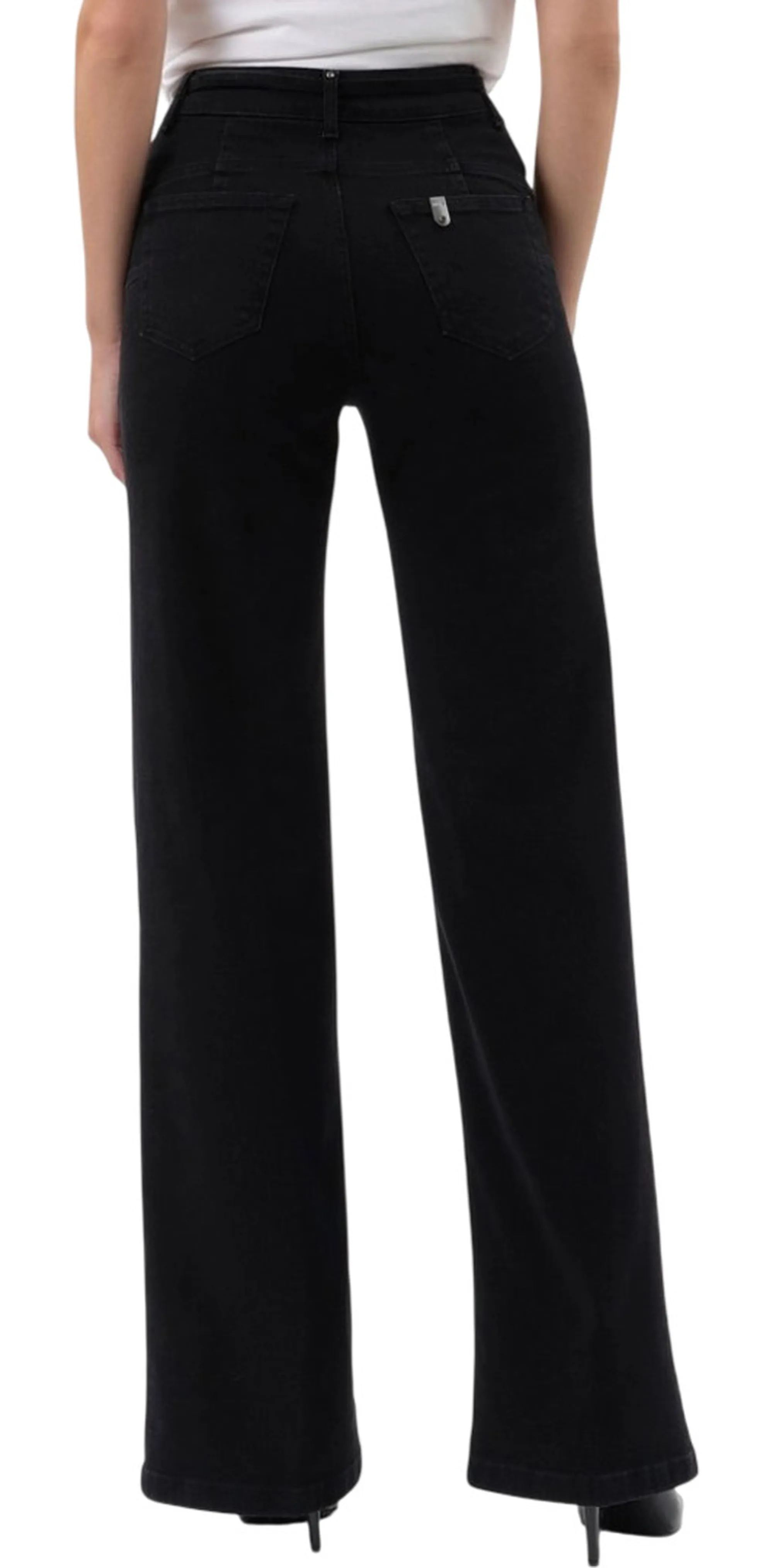 Liujo Denim B'Liujo Flare Waist Jeans' Black Denim Uf6088D0264 185677