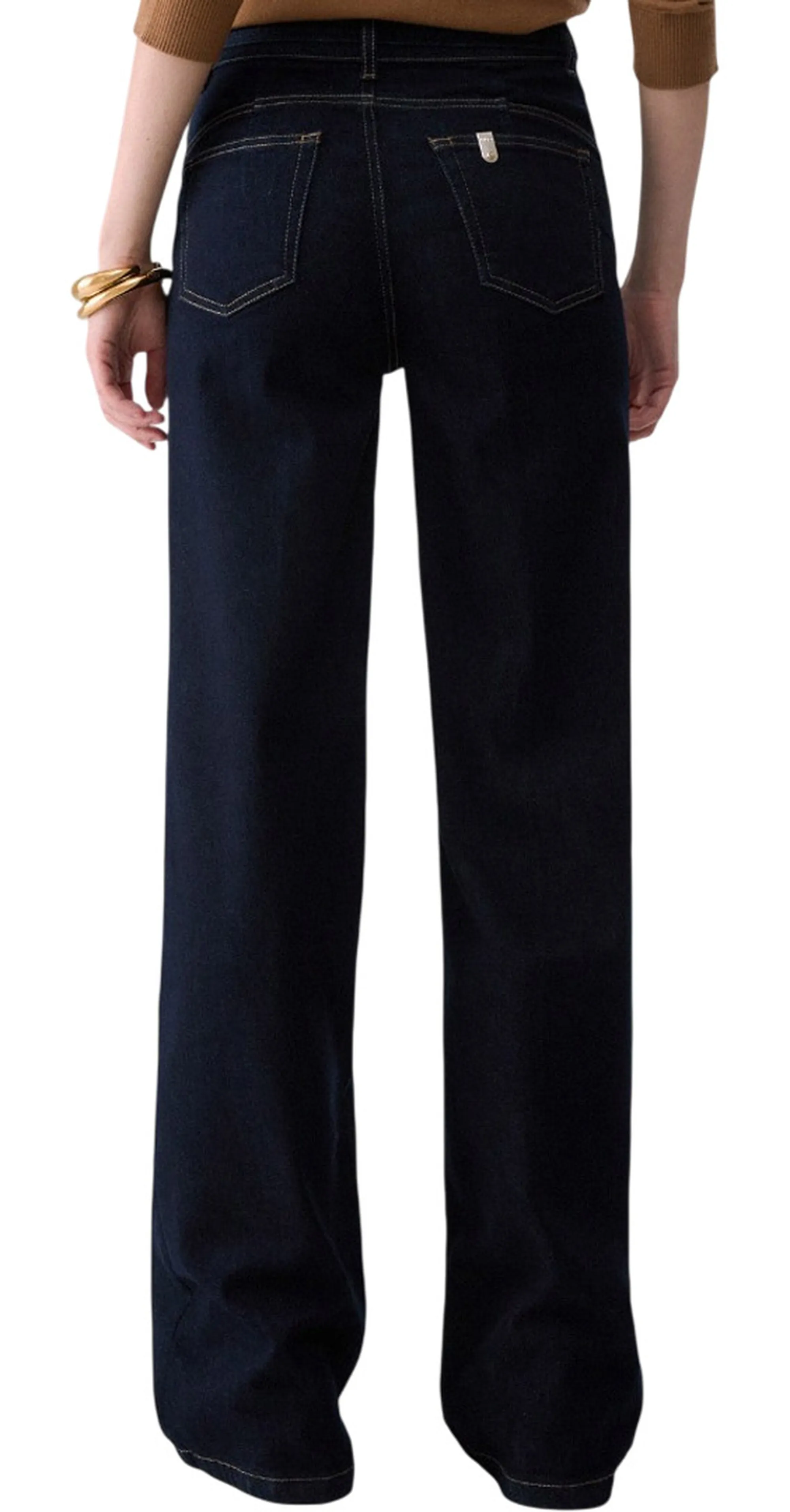 Liujo Denim B'Liujo Flare Waist Jeans' Dark Denim Uf6088D0264 185680