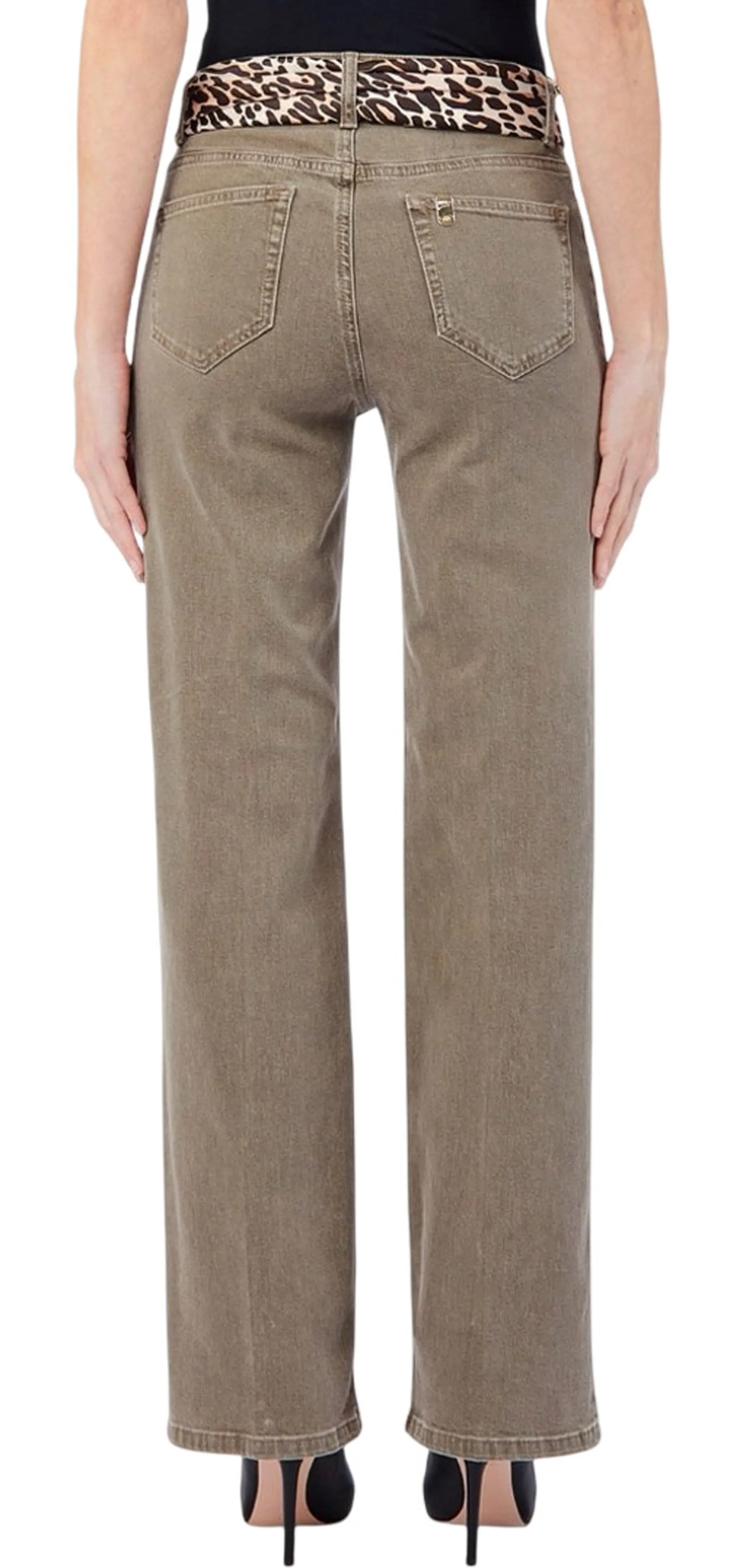 Liujo Denim B'Jeans Straight Glam Con Foulard Liujo' Ginger Uf6107T778A 185684