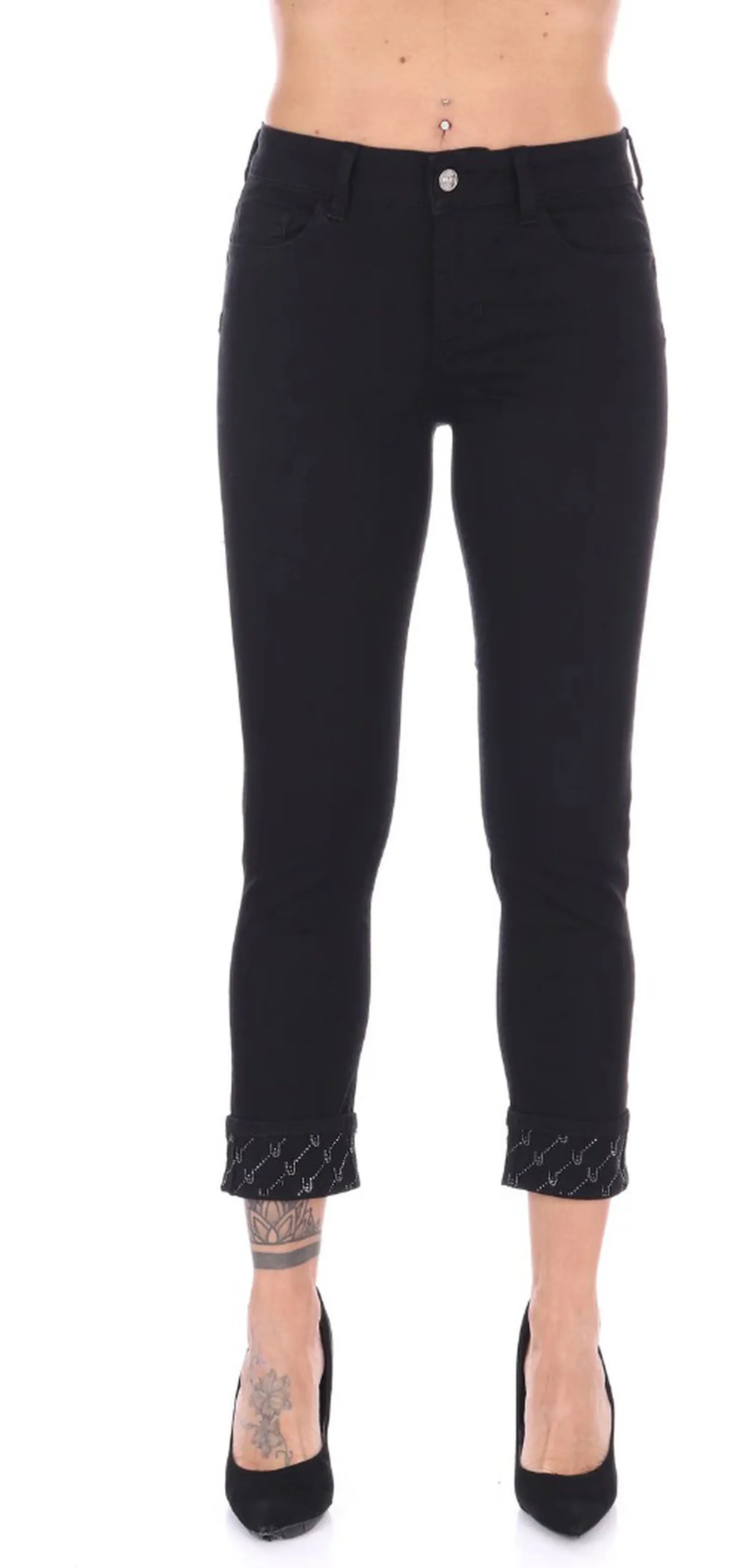 Liujo Denim Pantalone Nero Ua5006T2594 142202