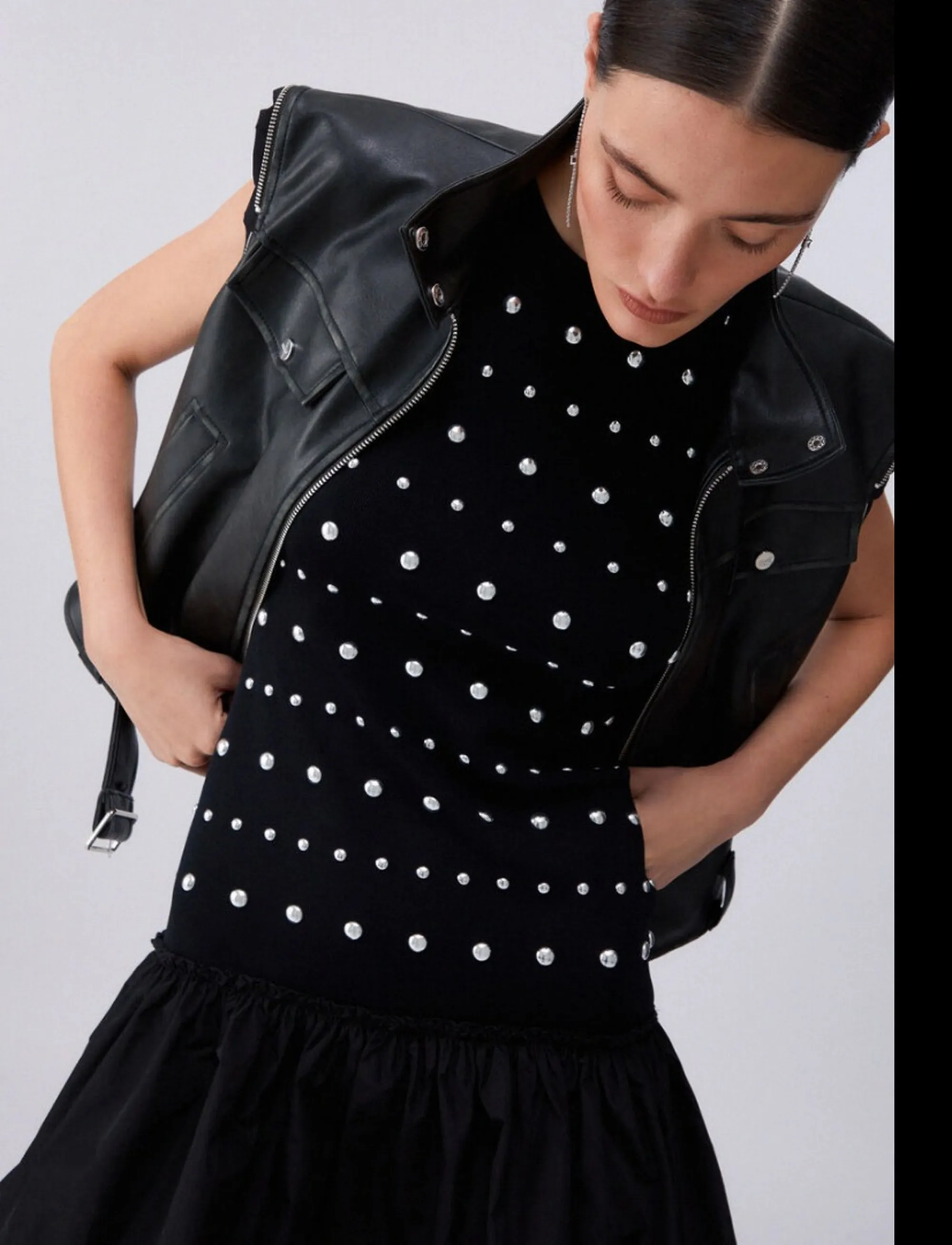 Liujo Jeans Abito Nero Wa6094Ms55N 173520