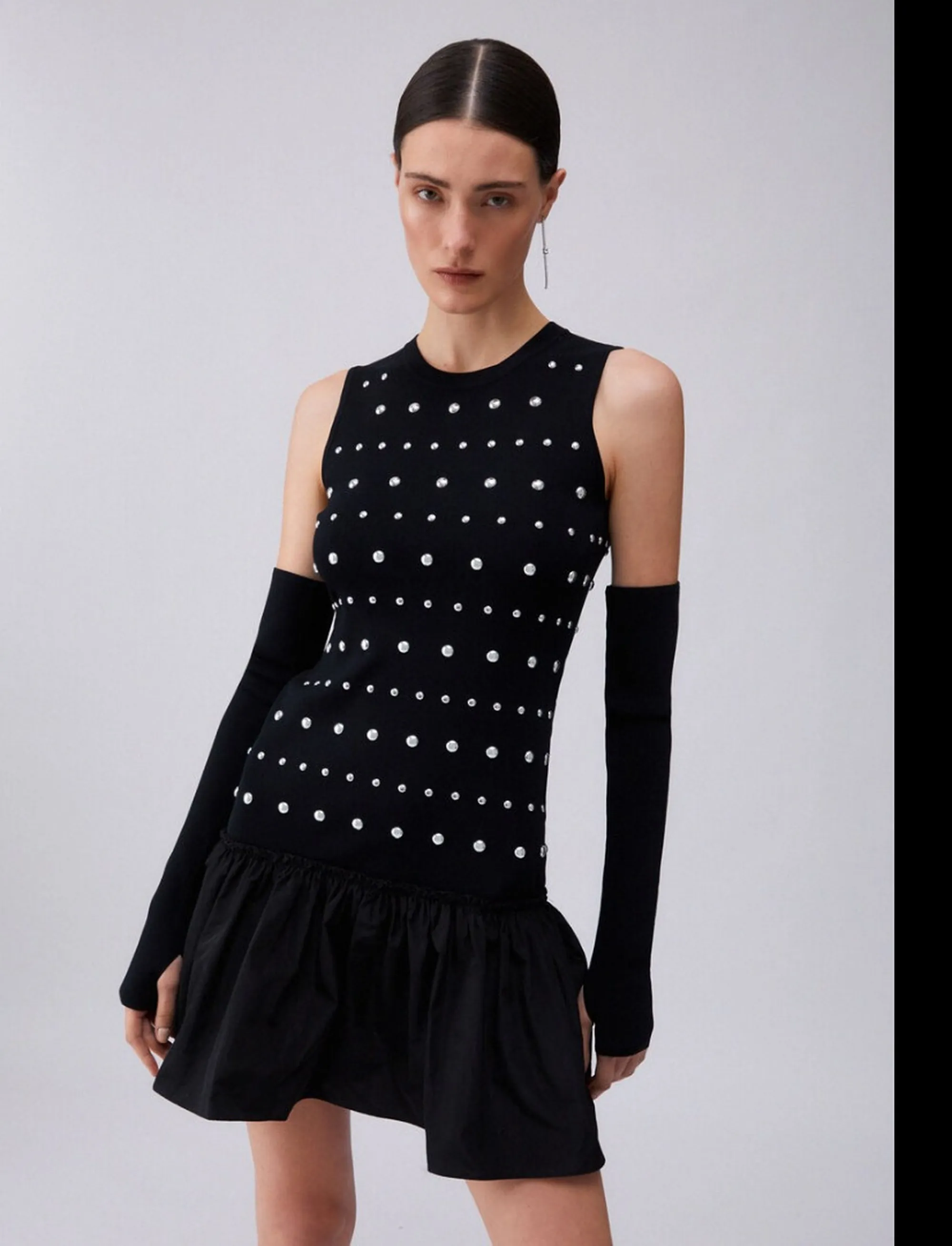 Liujo Jeans Abito Nero Wa6094Ms55N 173521