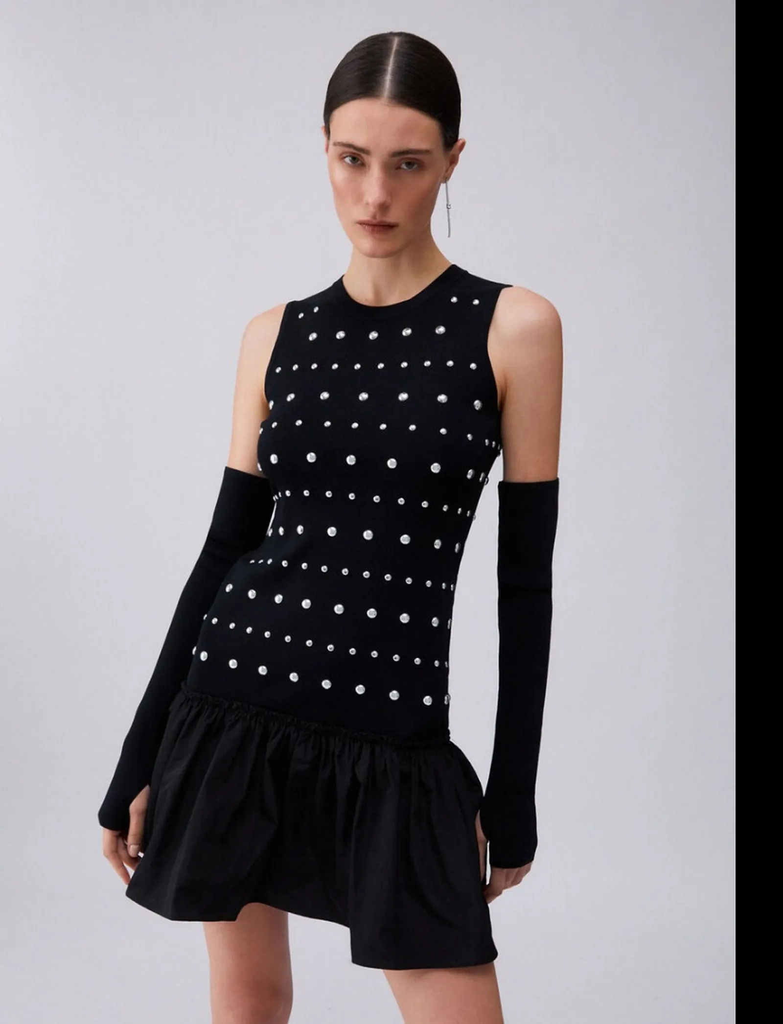 Liujo Jeans Abito Nero Wa6094Ms55N 173521