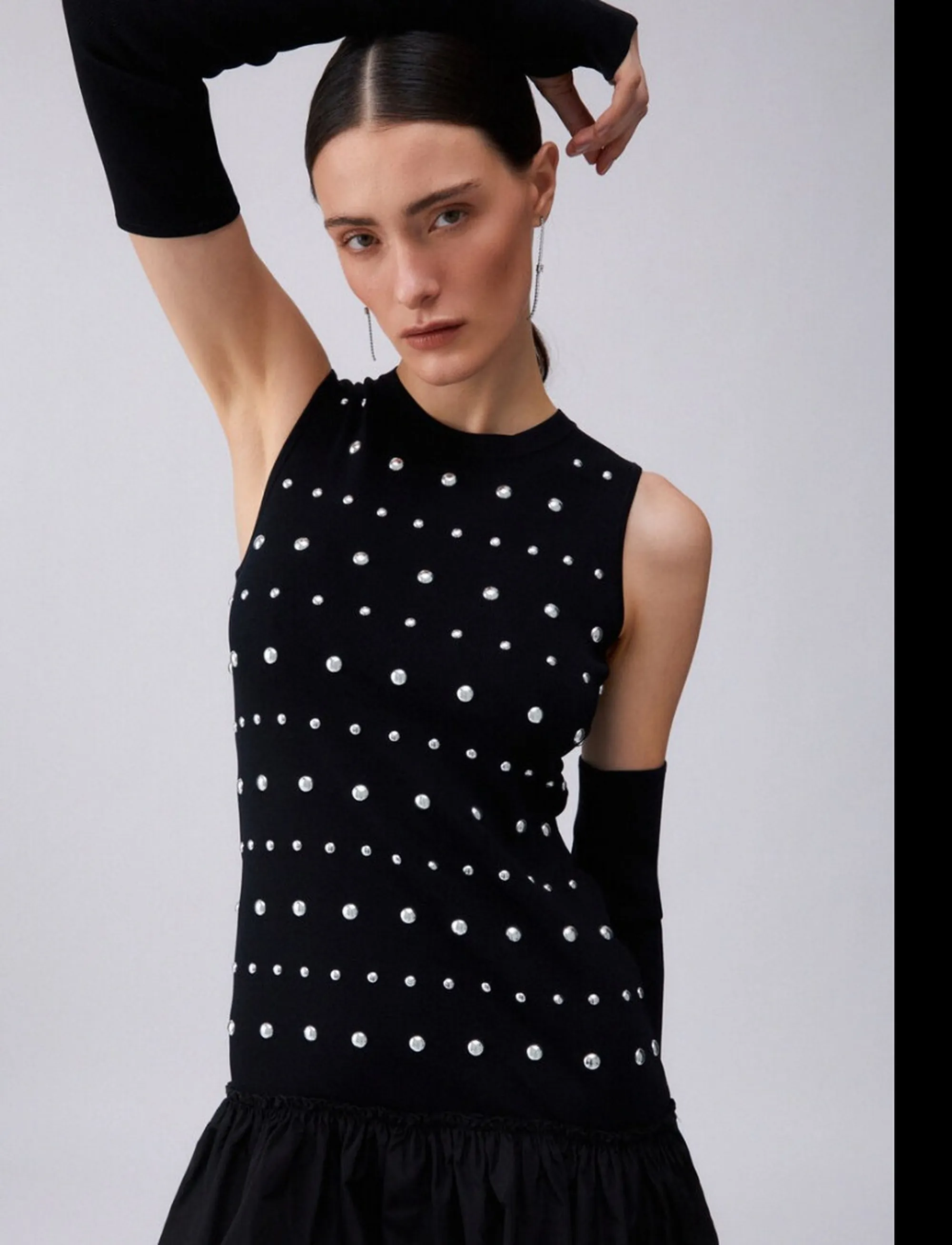 Liujo Jeans Abito Nero Wa6094Ms55N 173522