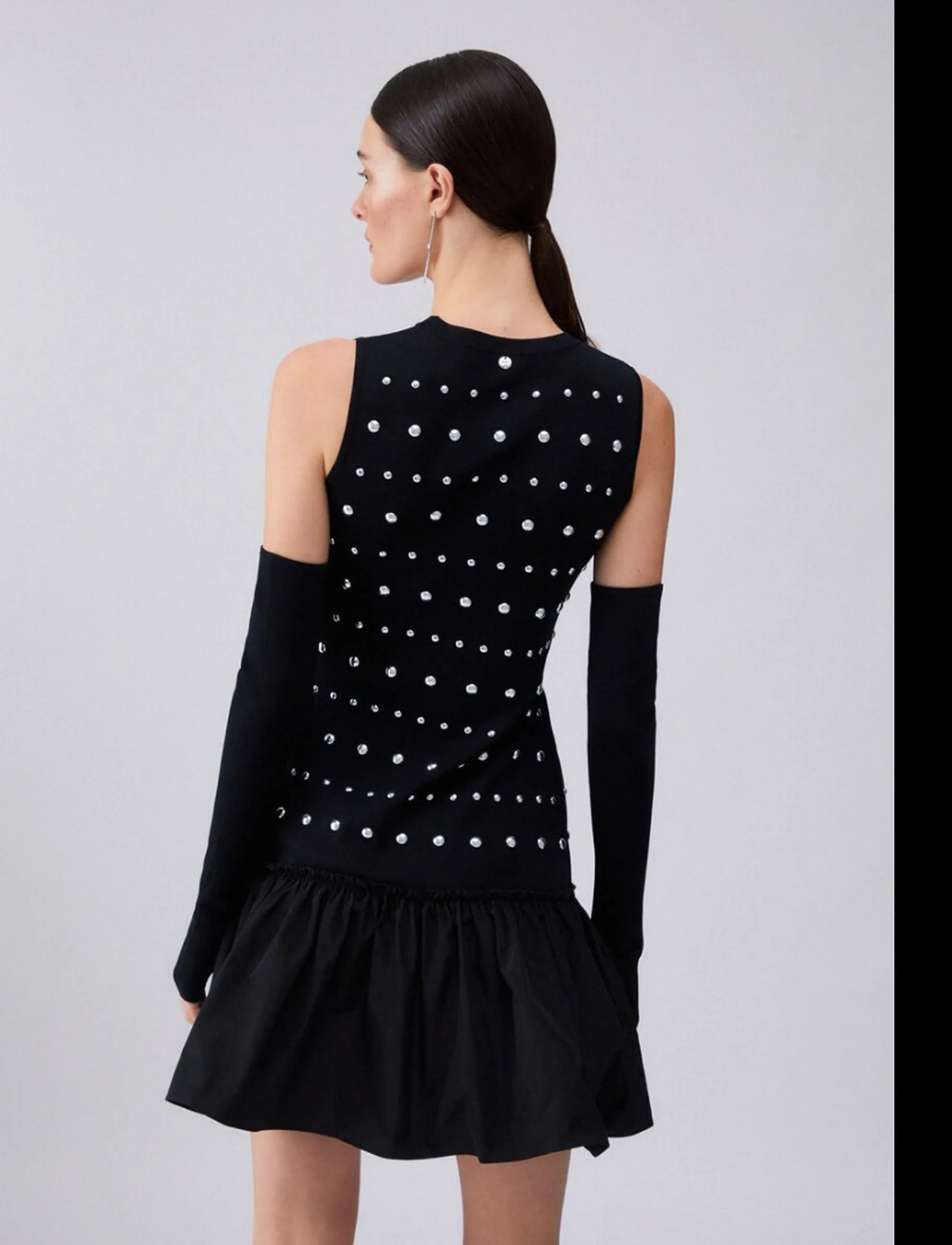 Liujo Jeans Abito Nero Wa6094Ms55N 173523