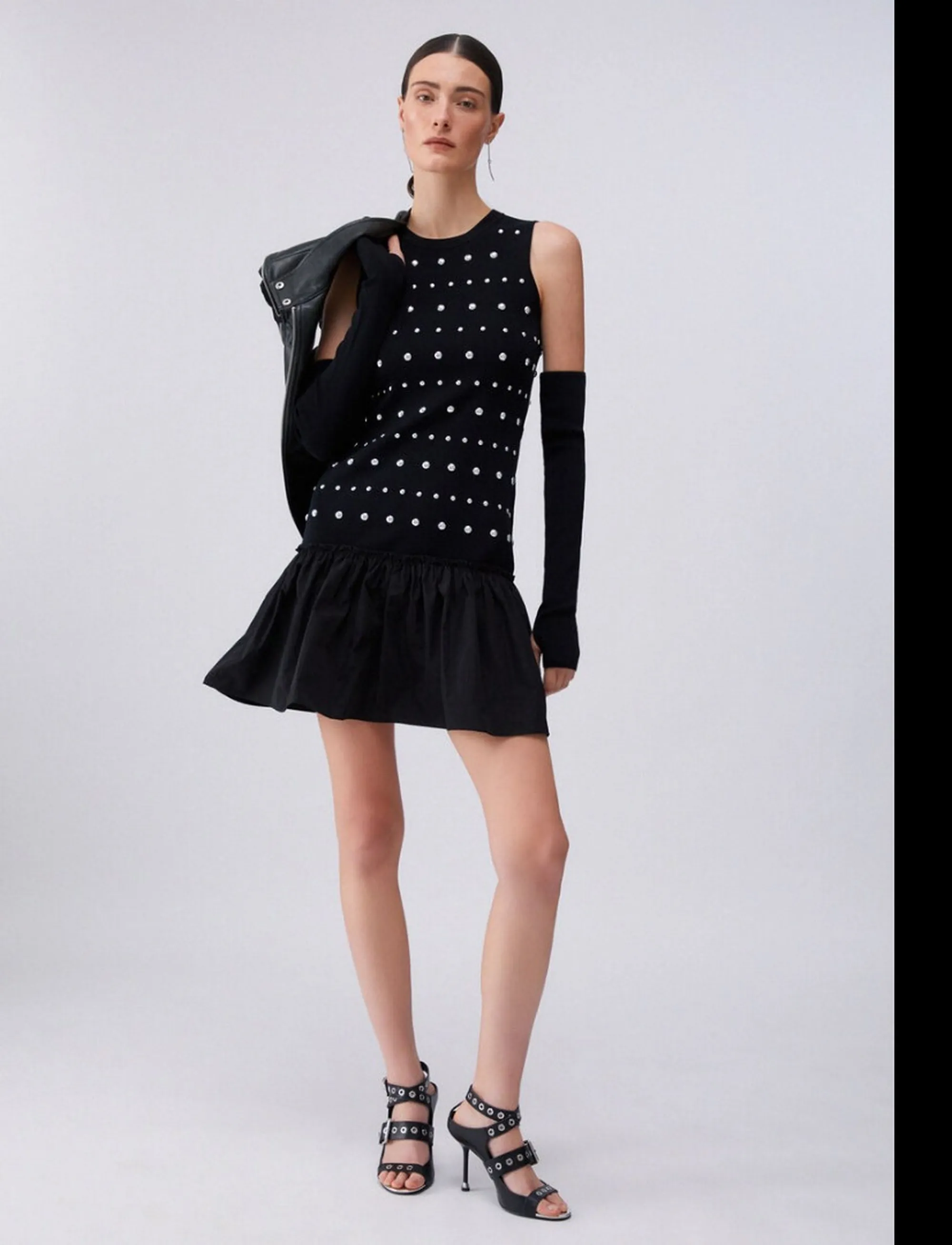 Liujo Jeans Abito Nero Wa6094Ms55N 173524