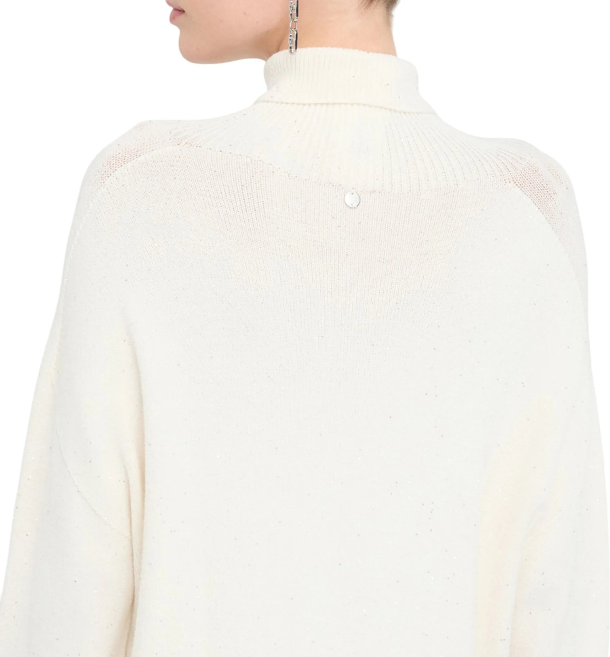 Liujo Jeans B'Dress With Micro Sequins' White Mf5484Ma27R 156622