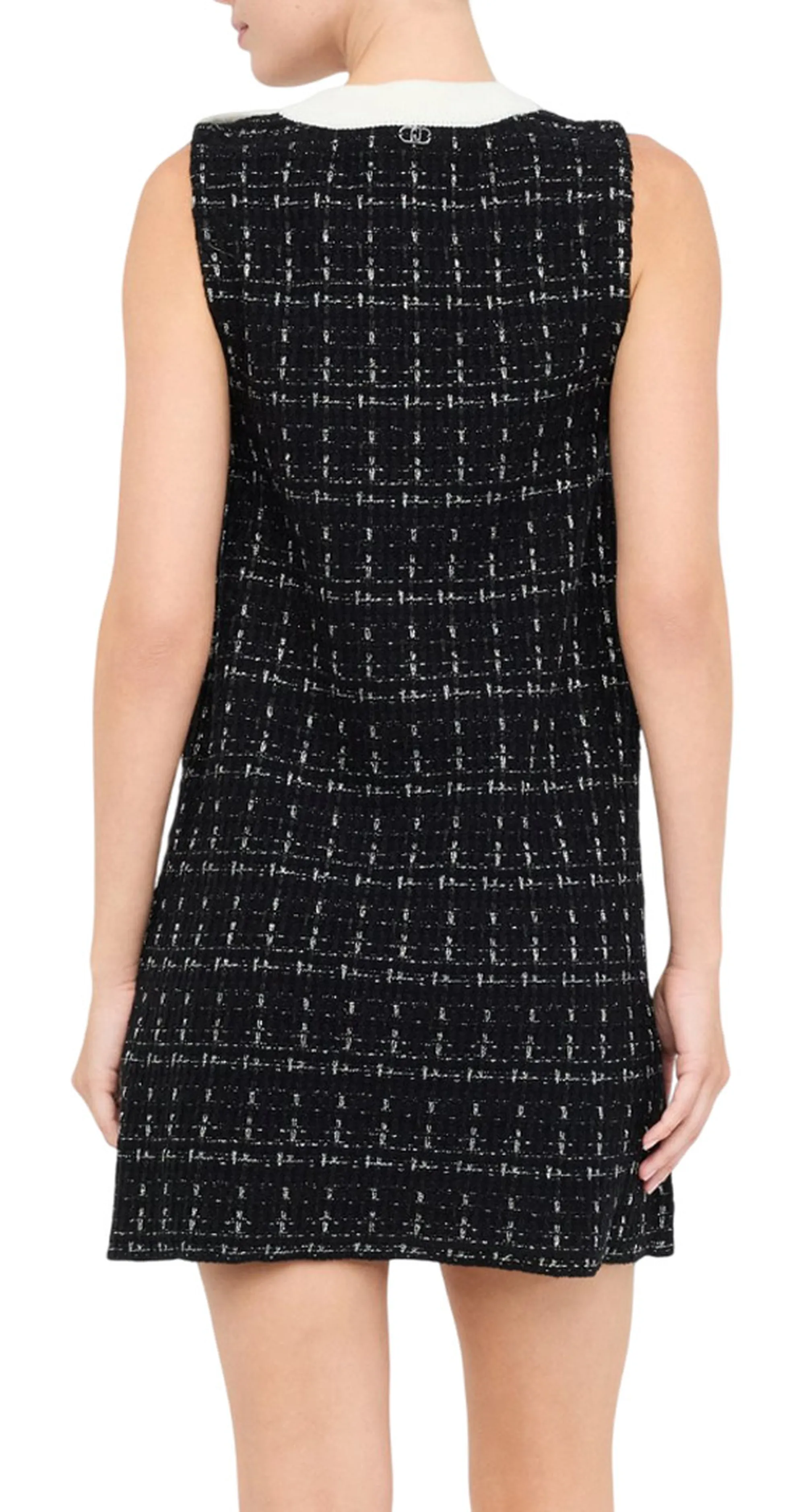 Liujo Jeans B'Short Wool Blend Dress' Black Mf5057Ma25R 156744